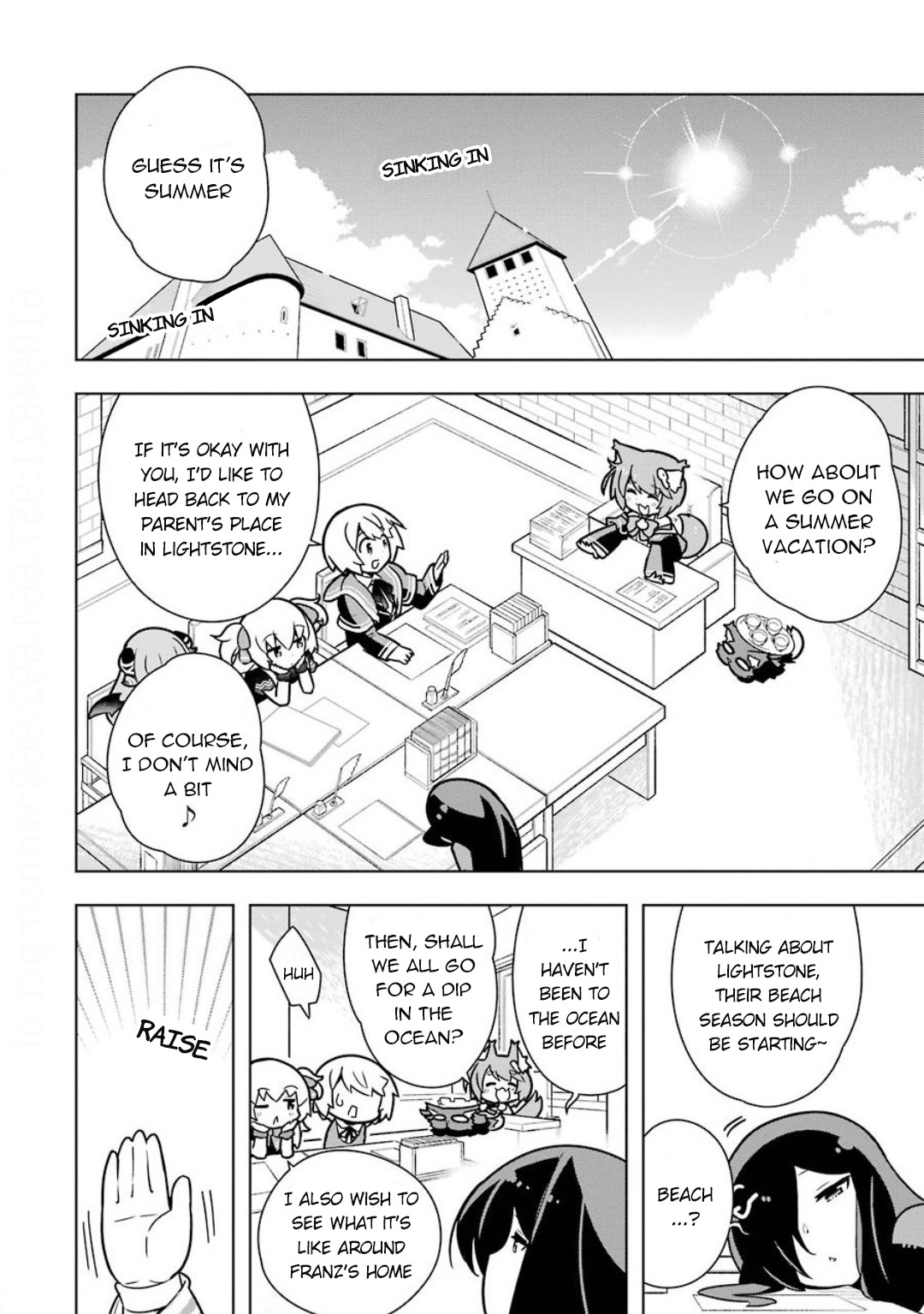 Though Young People Recoil From Entering the Black Magic Industry, I Found Its Treatment of Employees Quite Good When I Entered It, and the President and Familiar Are Cute Too So Everything Is Awesome! Chapter 18 page 6 - Chapter 18: The Start of Beach Season at Lightstone