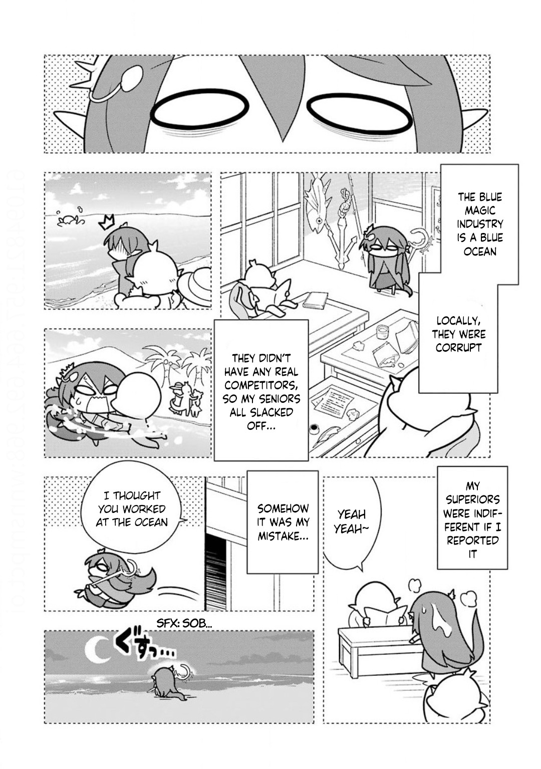 Though Young People Recoil From Entering the Black Magic Industry, I Found Its Treatment of Employees Quite Good When I Entered It, and the President and Familiar Are Cute Too So Everything Is Awesome! Chapter 19 page 4 - Chapter 19: The Mid-Career Recruited Alligator-Person Senpai