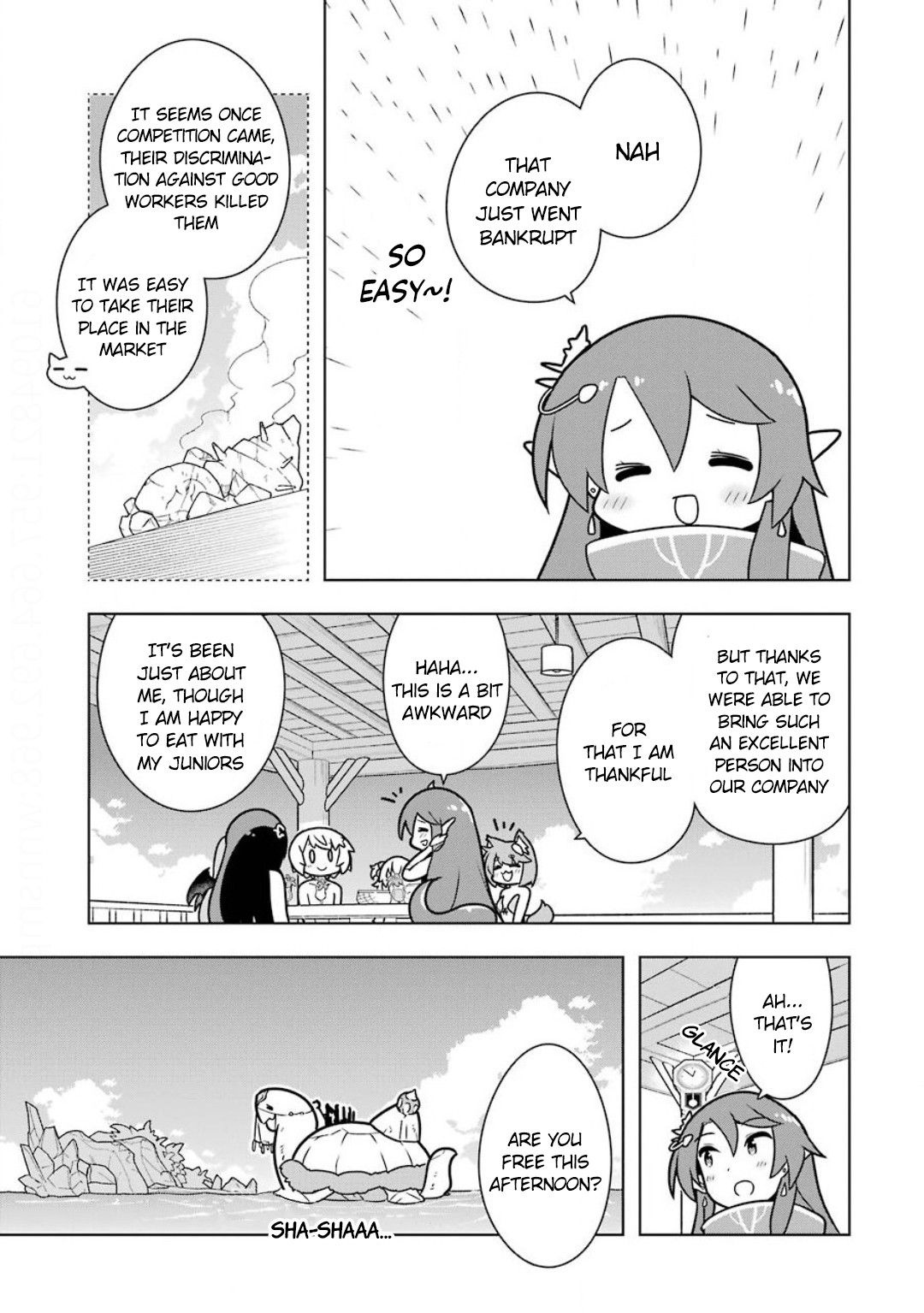 Though Young People Recoil From Entering the Black Magic Industry, I Found Its Treatment of Employees Quite Good When I Entered It, and the President and Familiar Are Cute Too So Everything Is Awesome! Chapter 19 page 7 - Chapter 19: The Mid-Career Recruited Alligator-Person Senpai