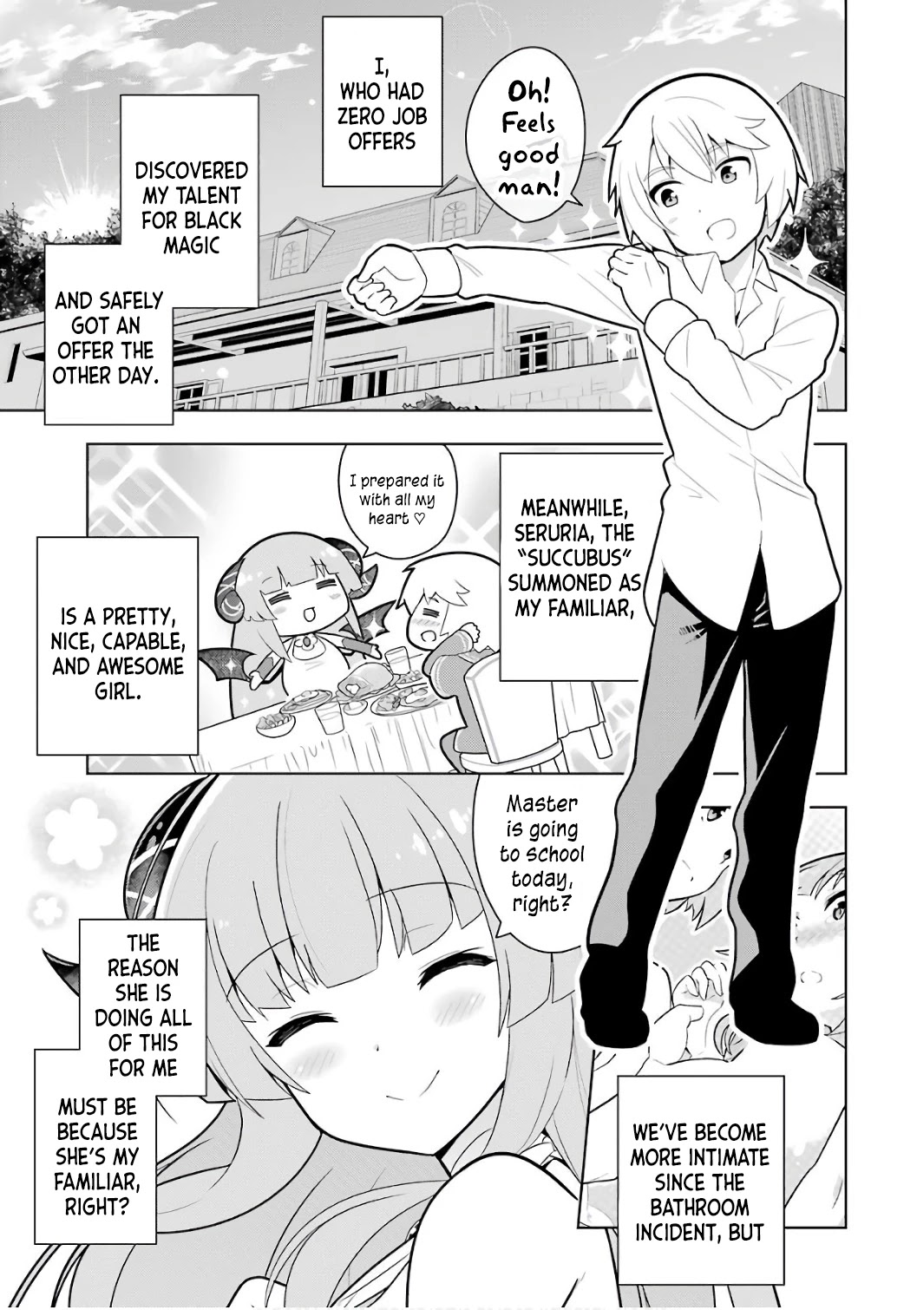 Though Young People Recoil From Entering the Black Magic Industry, I Found Its Treatment of Employees Quite Good When I Entered It, and the President and Familiar Are Cute Too So Everything Is Awesome! Chapter 2 page 5 - Chapter 2
