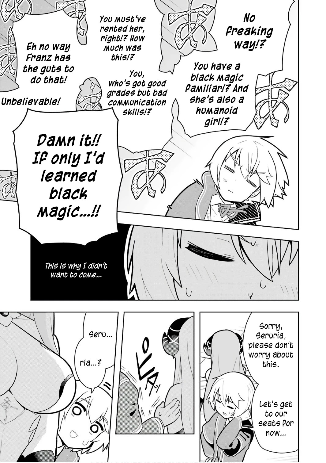 Though Young People Recoil From Entering the Black Magic Industry, I Found Its Treatment of Employees Quite Good When I Entered It, and the President and Familiar Are Cute Too So Everything Is Awesome! Chapter 2 page 7 - Chapter 2