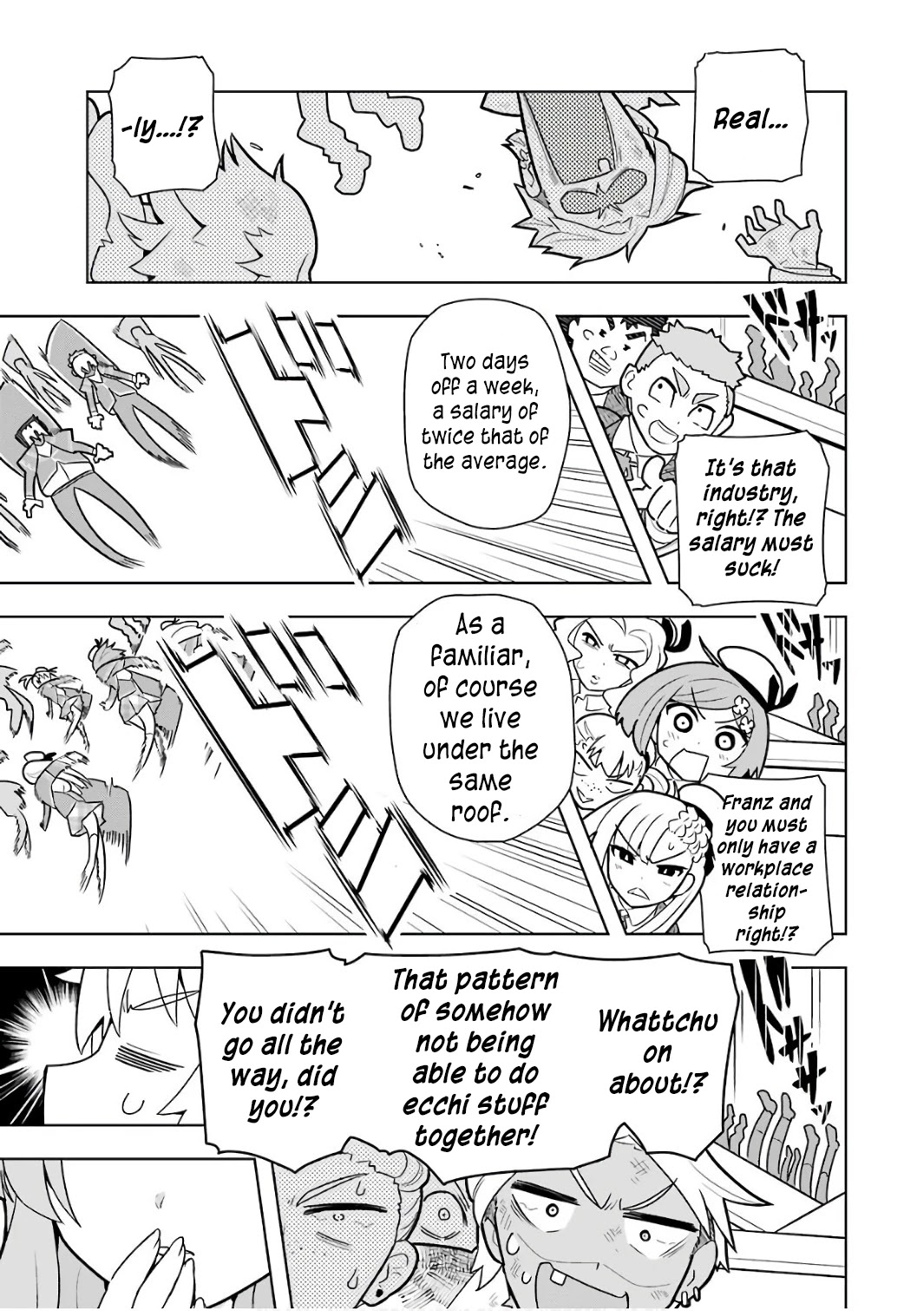 Though Young People Recoil From Entering the Black Magic Industry, I Found Its Treatment of Employees Quite Good When I Entered It, and the President and Familiar Are Cute Too So Everything Is Awesome! Chapter 2 page 9 - Chapter 2