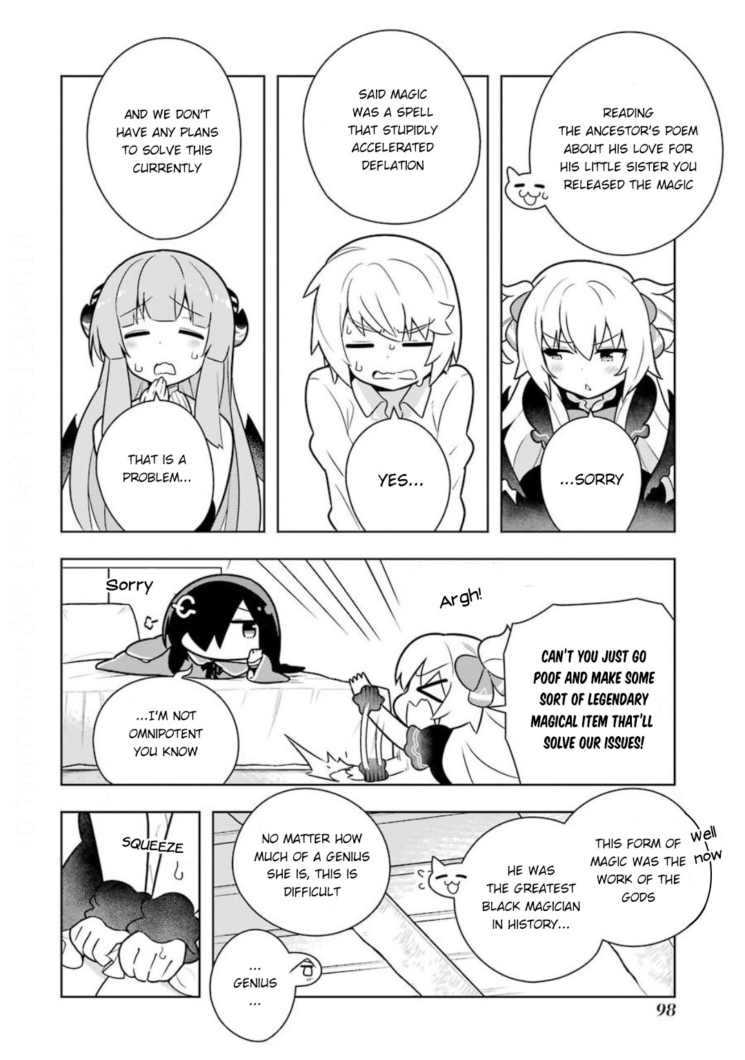 Though Young People Recoil From Entering the Black Magic Industry, I Found Its Treatment of Employees Quite Good When I Entered It, and the President and Familiar Are Cute Too So Everything Is Awesome! Chapter 21 page 10 - Chapter 21: Ancestor and The Curse of Deflation