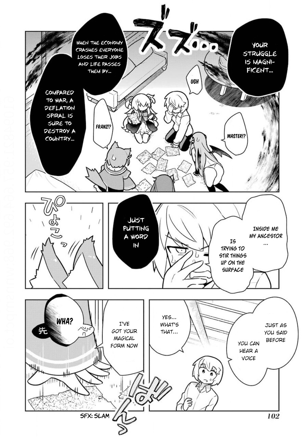 Though Young People Recoil From Entering the Black Magic Industry, I Found Its Treatment of Employees Quite Good When I Entered It, and the President and Familiar Are Cute Too So Everything Is Awesome! Chapter 21 page 14 - Chapter 21: Ancestor and The Curse of Deflation