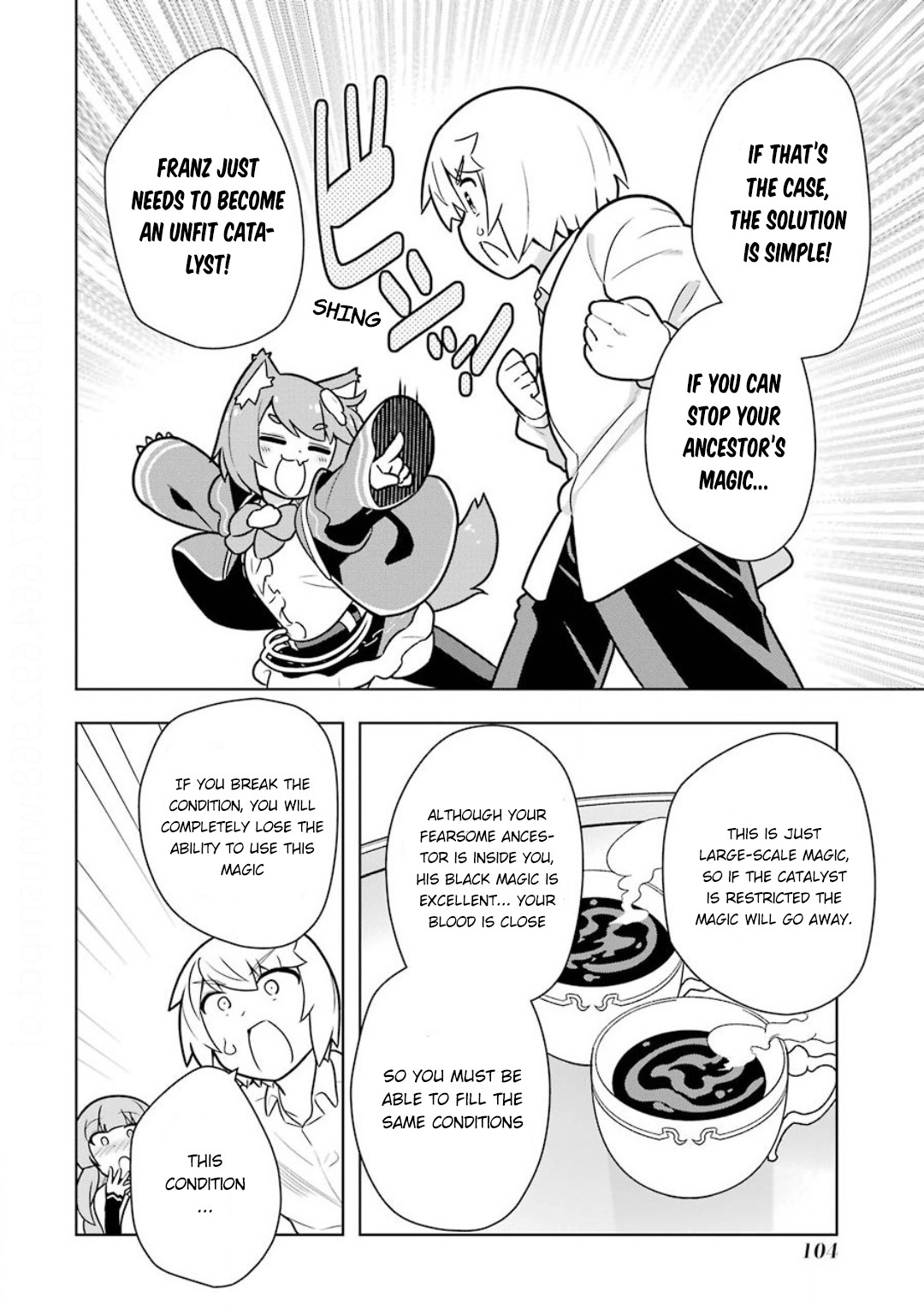 Though Young People Recoil From Entering the Black Magic Industry, I Found Its Treatment of Employees Quite Good When I Entered It, and the President and Familiar Are Cute Too So Everything Is Awesome! Chapter 21 page 16 - Chapter 21: Ancestor and The Curse of Deflation