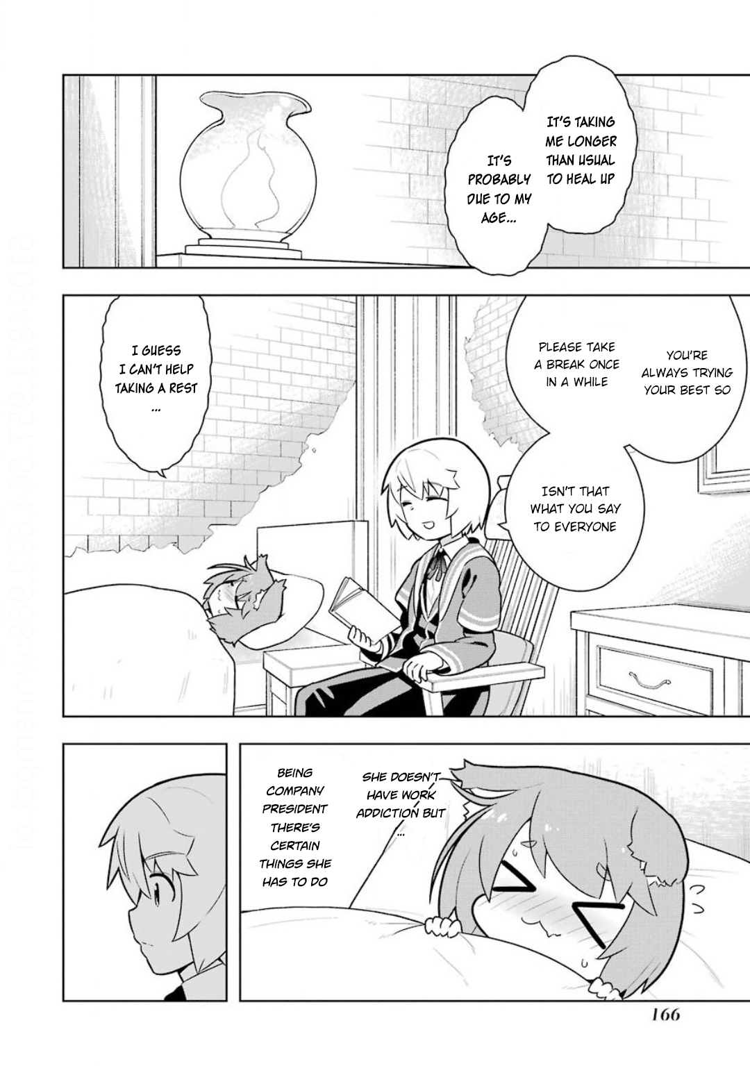 Though Young People Recoil From Entering the Black Magic Industry, I Found Its Treatment of Employees Quite Good When I Entered It, and the President and Familiar Are Cute Too So Everything Is Awesome! Chapter 23 page 10 - Chapter 23: Nursing 'Prez and White Magic