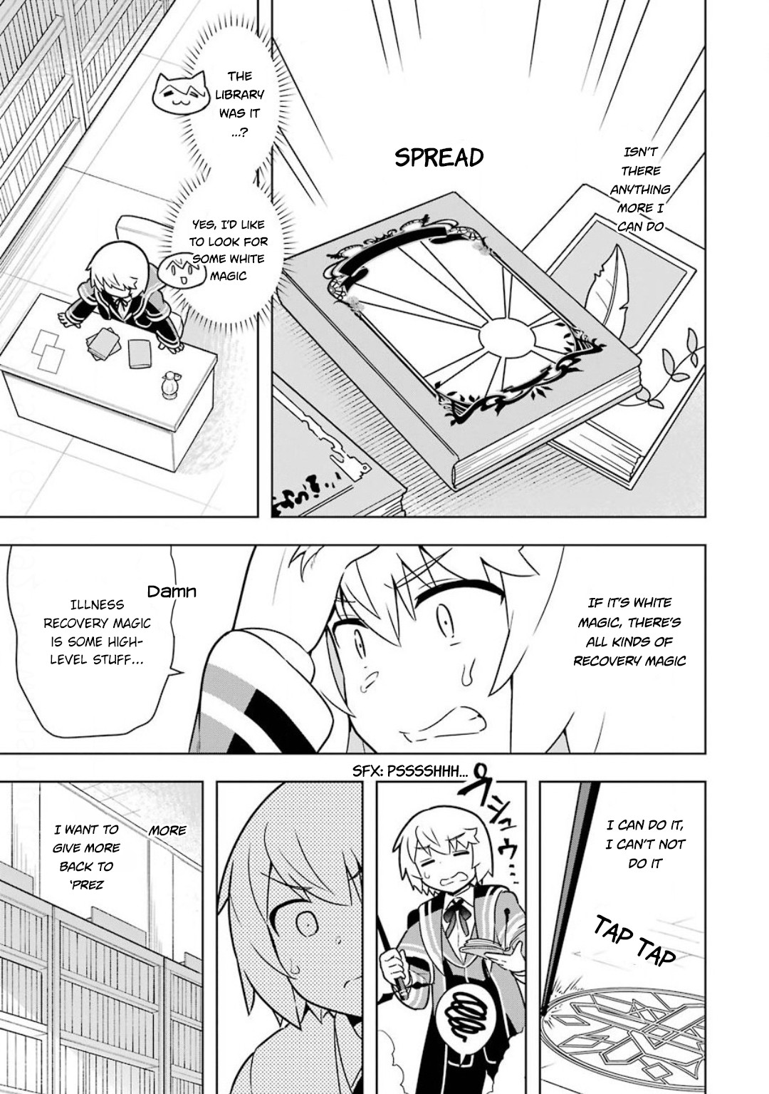 Though Young People Recoil From Entering the Black Magic Industry, I Found Its Treatment of Employees Quite Good When I Entered It, and the President and Familiar Are Cute Too So Everything Is Awesome! Chapter 23 page 11 - Chapter 23: Nursing 'Prez and White Magic