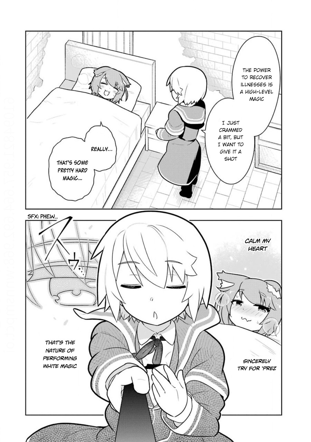 Though Young People Recoil From Entering the Black Magic Industry, I Found Its Treatment of Employees Quite Good When I Entered It, and the President and Familiar Are Cute Too So Everything Is Awesome! Chapter 23 page 12 - Chapter 23: Nursing 'Prez and White Magic
