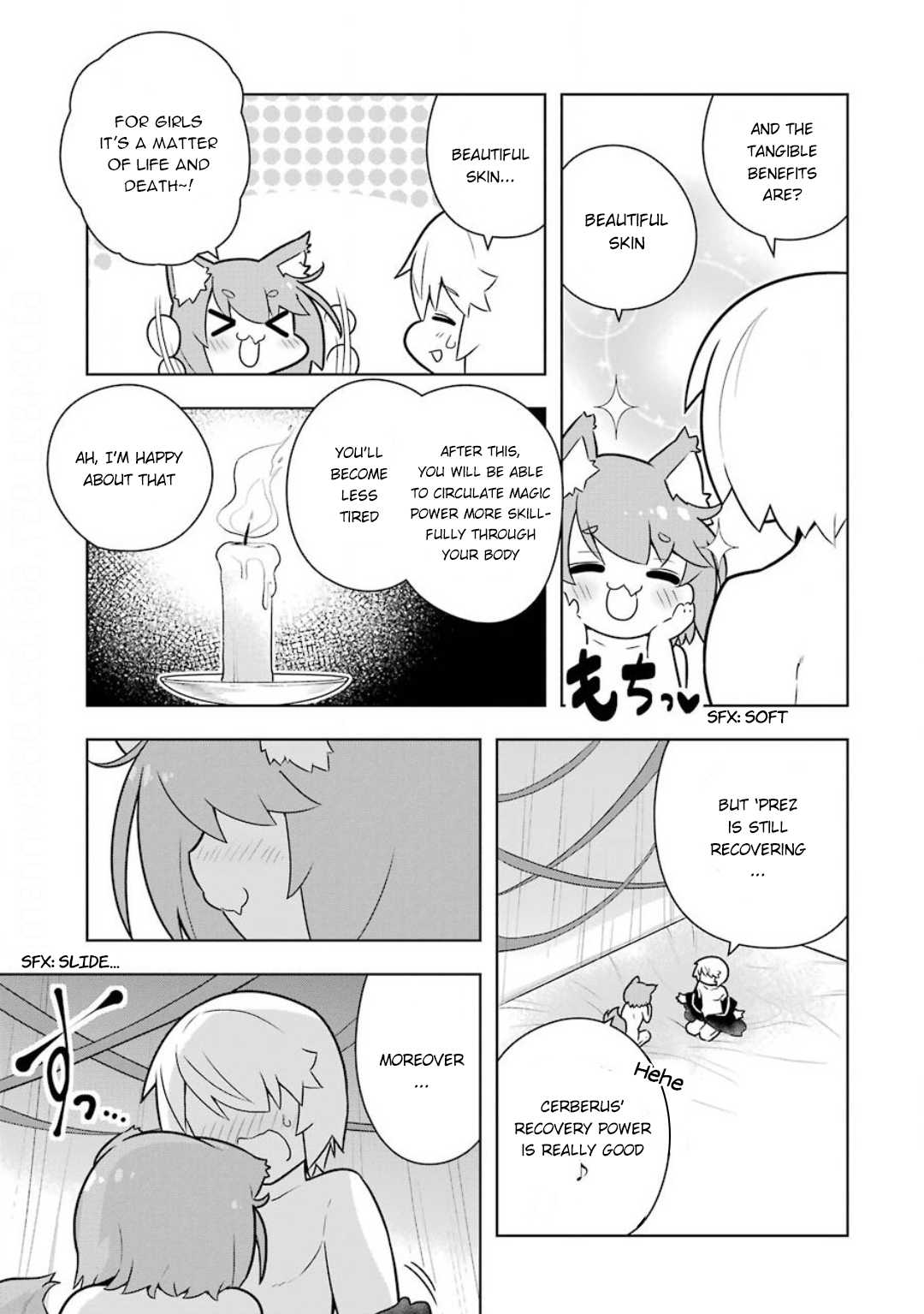 Though Young People Recoil From Entering the Black Magic Industry, I Found Its Treatment of Employees Quite Good When I Entered It, and the President and Familiar Are Cute Too So Everything Is Awesome! Chapter 23 page 19 - Chapter 23: Nursing 'Prez and White Magic