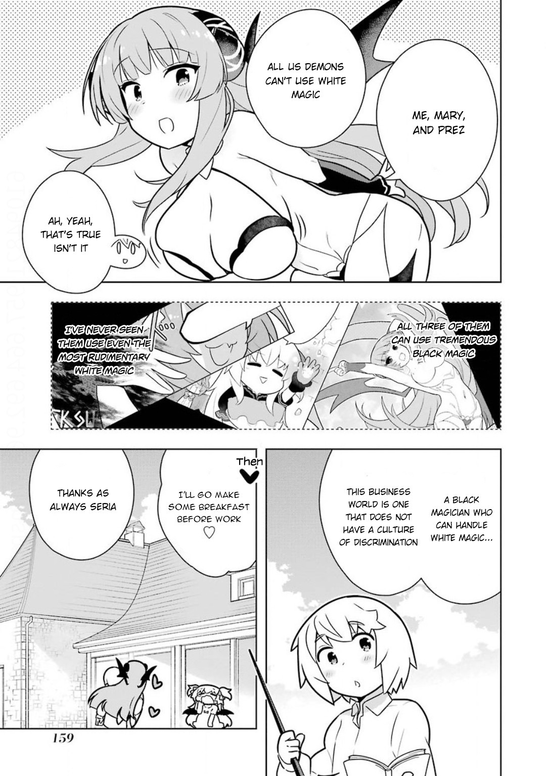 Though Young People Recoil From Entering the Black Magic Industry, I Found Its Treatment of Employees Quite Good When I Entered It, and the President and Familiar Are Cute Too So Everything Is Awesome! Chapter 23 page 3 - Chapter 23: Nursing 'Prez and White Magic