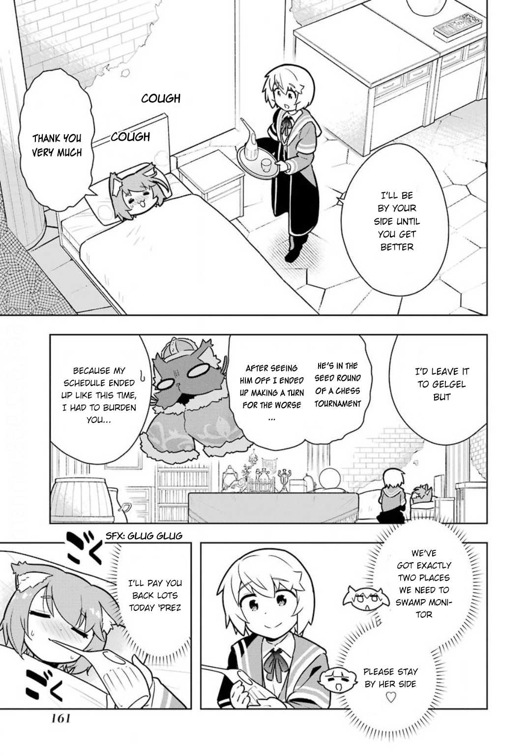Though Young People Recoil From Entering the Black Magic Industry, I Found Its Treatment of Employees Quite Good When I Entered It, and the President and Familiar Are Cute Too So Everything Is Awesome! Chapter 23 page 5 - Chapter 23: Nursing 'Prez and White Magic