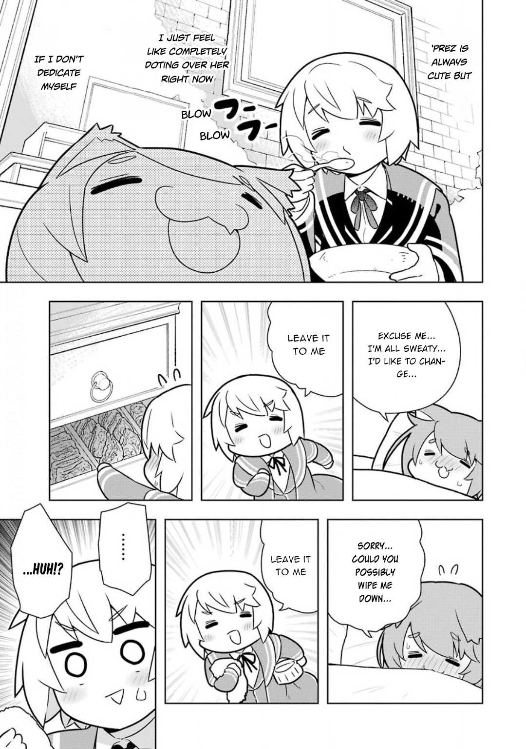 Though Young People Recoil From Entering the Black Magic Industry, I Found Its Treatment of Employees Quite Good When I Entered It, and the President and Familiar Are Cute Too So Everything Is Awesome! Chapter 23 page 7 - Chapter 23: Nursing 'Prez and White Magic