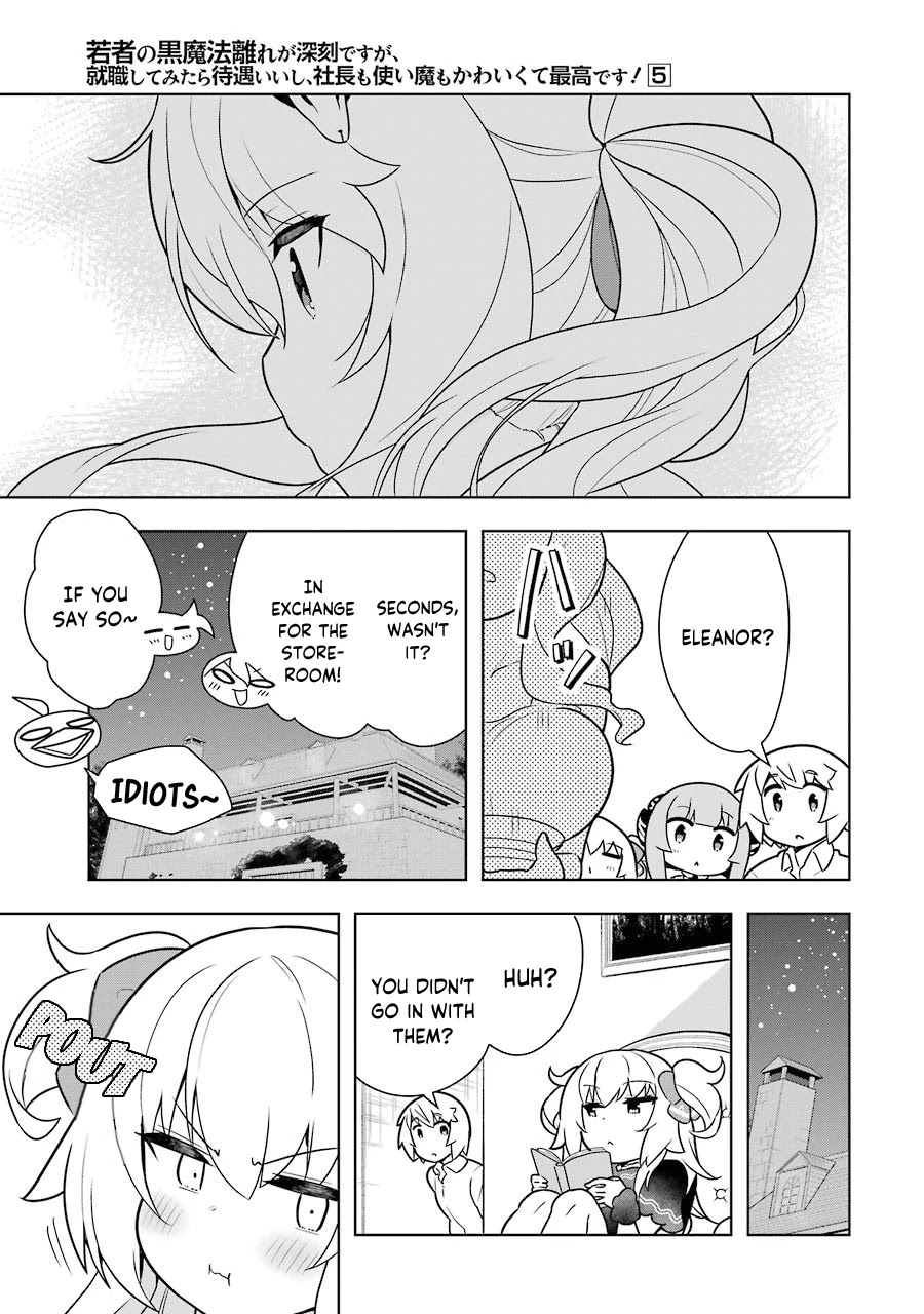 Though Young People Recoil From Entering the Black Magic Industry, I Found Its Treatment of Employees Quite Good When I Entered It, and the President and Familiar Are Cute Too So Everything Is Awesome! Chapter 24 page 27 - Chapter 24: Eleanor's Mini Studying Abroad