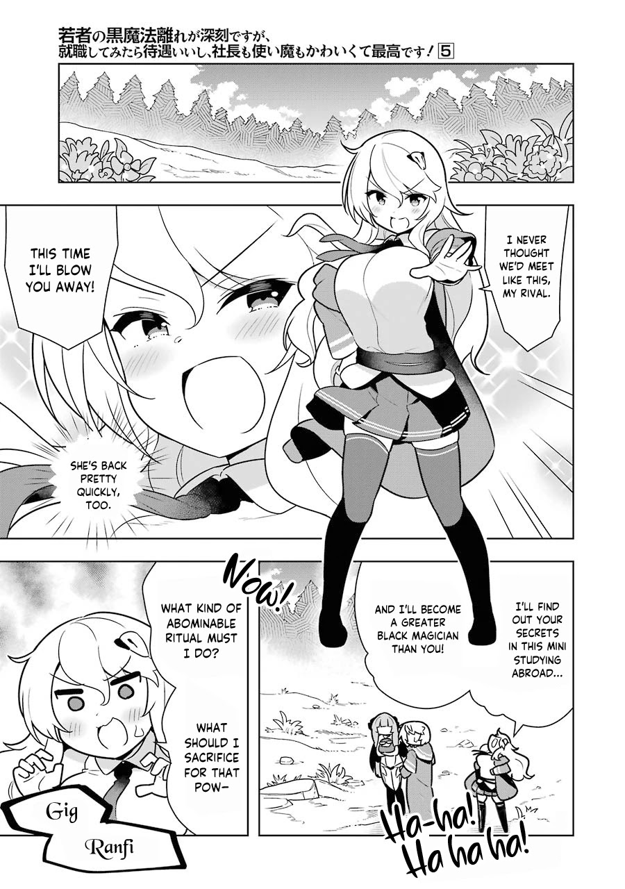 Though Young People Recoil From Entering the Black Magic Industry, I Found Its Treatment of Employees Quite Good When I Entered It, and the President and Familiar Are Cute Too So Everything Is Awesome! Chapter 24 page 9 - Chapter 24: Eleanor's Mini Studying Abroad