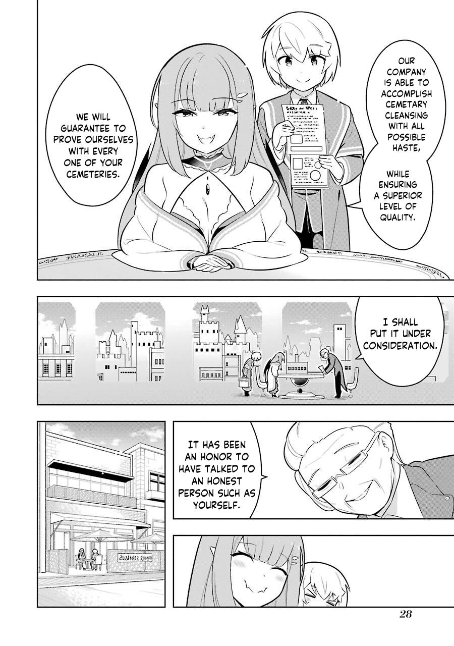 Though Young People Recoil From Entering the Black Magic Industry, I Found Its Treatment of Employees Quite Good When I Entered It, and the President and Familiar Are Cute Too So Everything Is Awesome! Chapter 35 page 30 - Chapter 35: Vampire-senpai's Customer Service Lessons