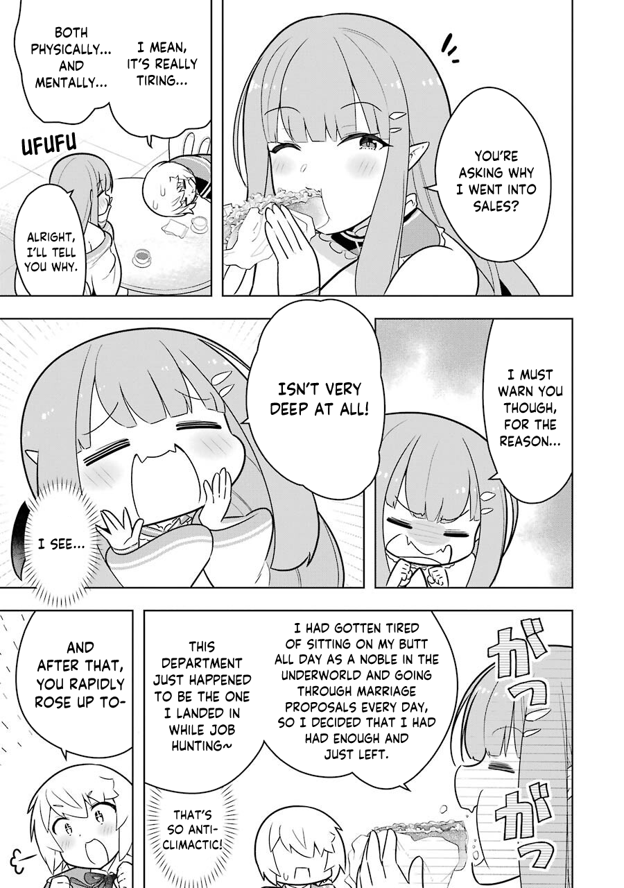 Though Young People Recoil From Entering the Black Magic Industry, I Found Its Treatment of Employees Quite Good When I Entered It, and the President and Familiar Are Cute Too So Everything Is Awesome! Chapter 35 page 31 - Chapter 35: Vampire-senpai's Customer Service Lessons