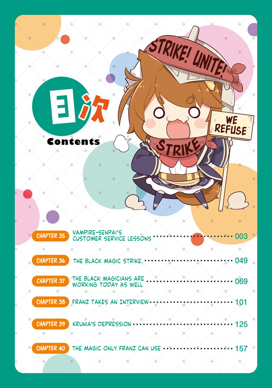 Though Young People Recoil From Entering the Black Magic Industry, I Found Its Treatment of Employees Quite Good When I Entered It, and the President and Familiar Are Cute Too So Everything Is Awesome! Chapter 35 page 4 - Chapter 35: Vampire-senpai's Customer Service Lessons