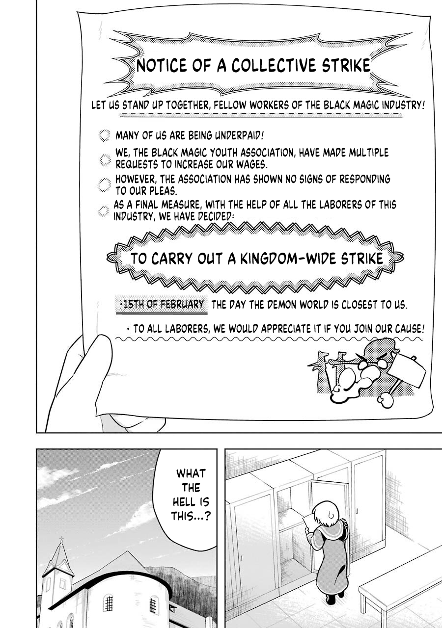 Though Young People Recoil From Entering the Black Magic Industry, I Found Its Treatment of Employees Quite Good When I Entered It, and the President and Familiar Are Cute Too So Everything Is Awesome! Chapter 36 page 2 - Chapter 36: The Black Magic Strike