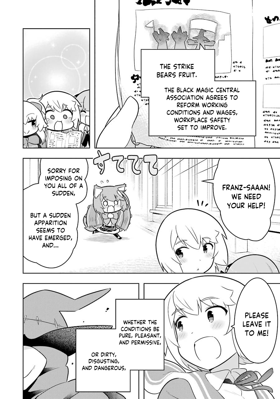 Though Young People Recoil From Entering the Black Magic Industry, I Found Its Treatment of Employees Quite Good When I Entered It, and the President and Familiar Are Cute Too So Everything Is Awesome! Chapter 37 page 28 - Chapter 37: The Black Mages are Working Today as Well