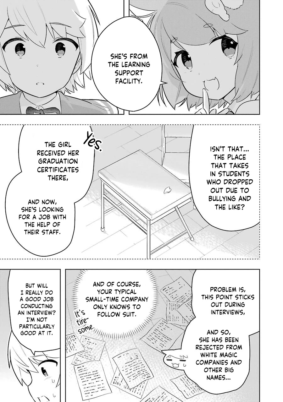 Though Young People Recoil From Entering the Black Magic Industry, I Found Its Treatment of Employees Quite Good When I Entered It, and the President and Familiar Are Cute Too So Everything Is Awesome! Chapter 38 page 5 - Chapter 38: Franz Holds an Interview