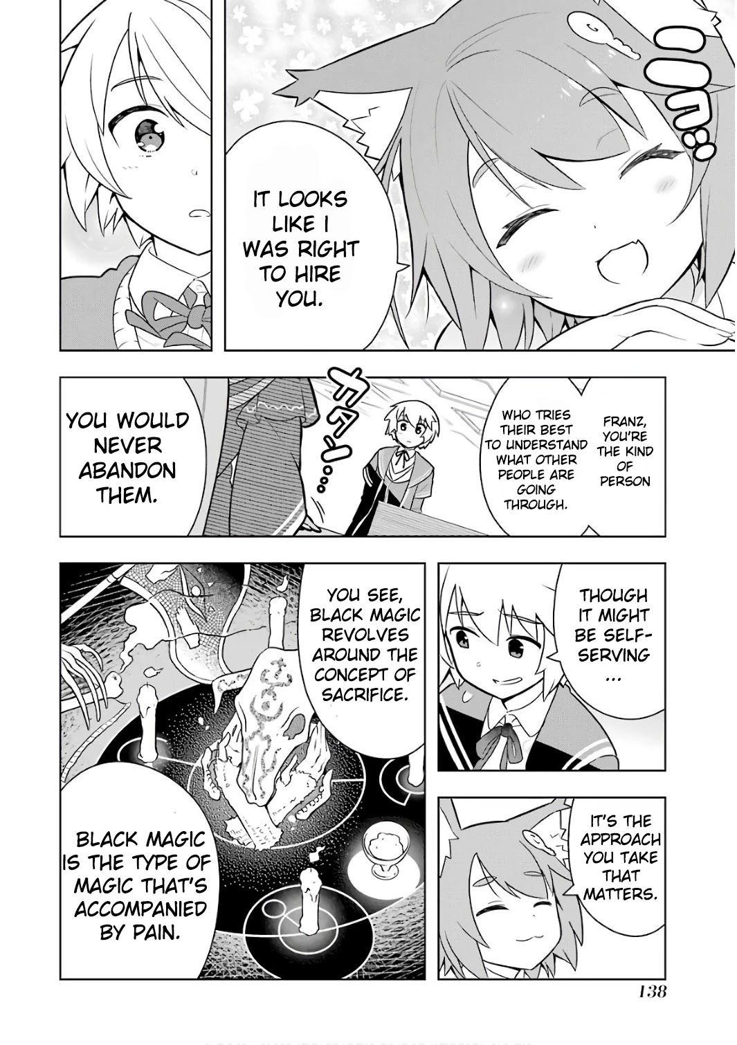 Though Young People Recoil From Entering the Black Magic Industry, I Found Its Treatment of Employees Quite Good When I Entered It, and the President and Familiar Are Cute Too So Everything Is Awesome! Chapter 4 page 22 - Chapter 4