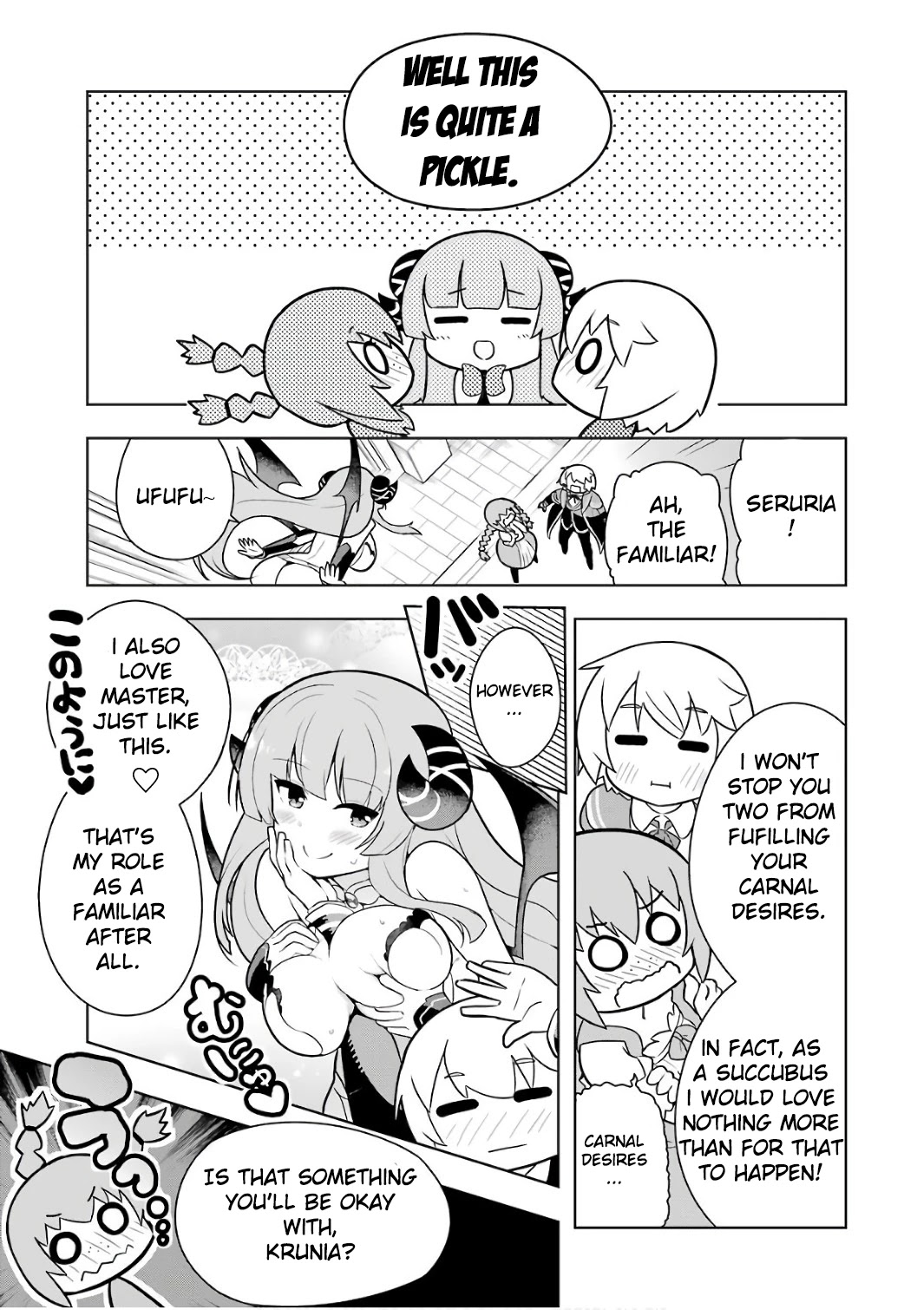 Though Young People Recoil From Entering the Black Magic Industry, I Found Its Treatment of Employees Quite Good When I Entered It, and the President and Familiar Are Cute Too So Everything Is Awesome! Chapter 4 page 29 - Chapter 4
