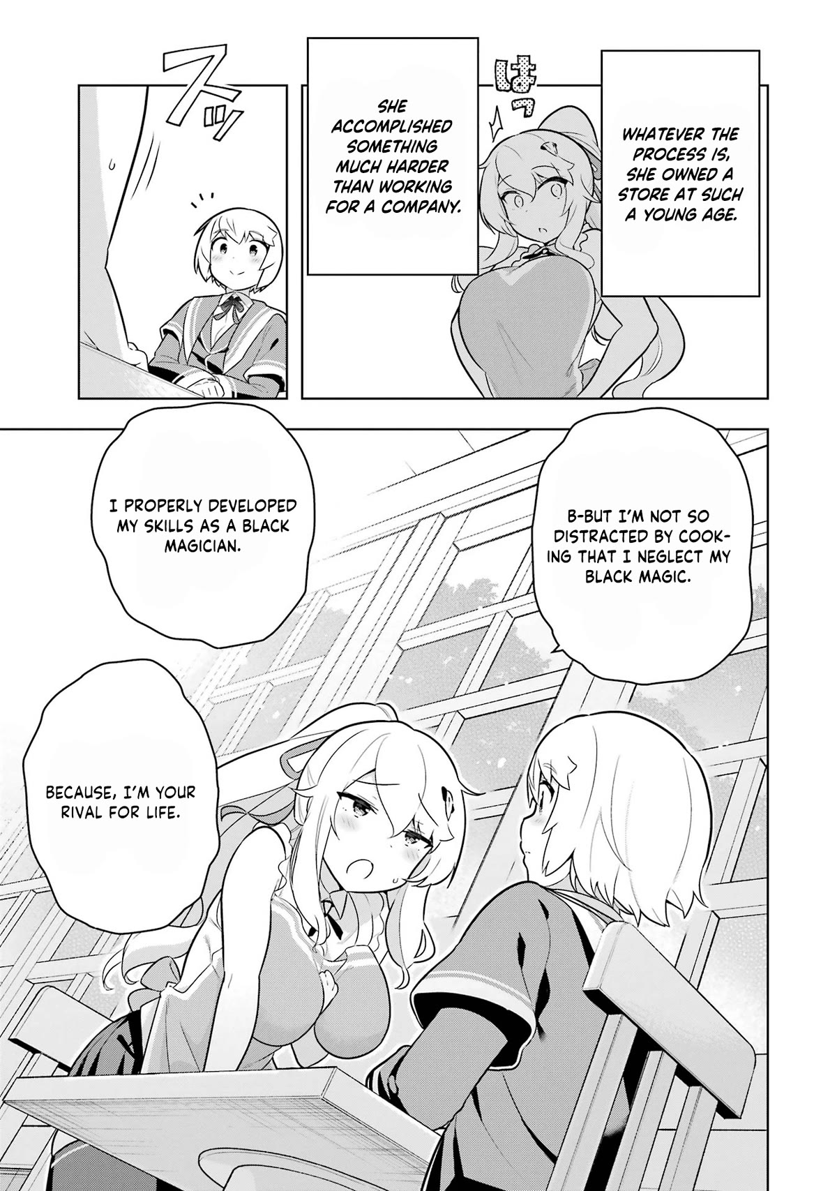 Though Young People Recoil From Entering the Black Magic Industry, I Found Its Treatment of Employees Quite Good When I Entered It, and the President and Familiar Are Cute Too So Everything Is Awesome! Chapter 41 page 21 - Chapter 41: Elanor's New Job