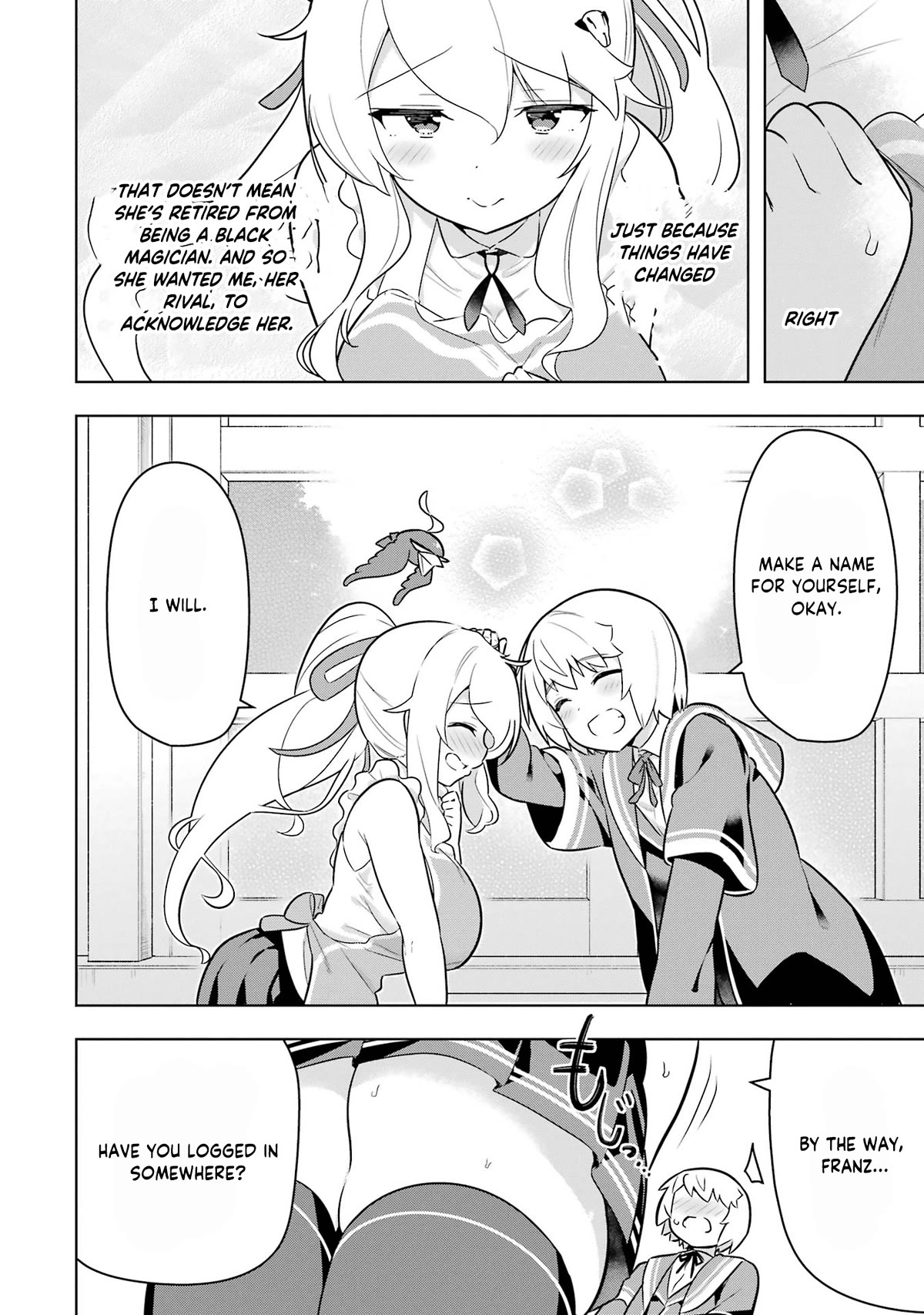 Though Young People Recoil From Entering the Black Magic Industry, I Found Its Treatment of Employees Quite Good When I Entered It, and the President and Familiar Are Cute Too So Everything Is Awesome! Chapter 41 page 22 - Chapter 41: Elanor's New Job