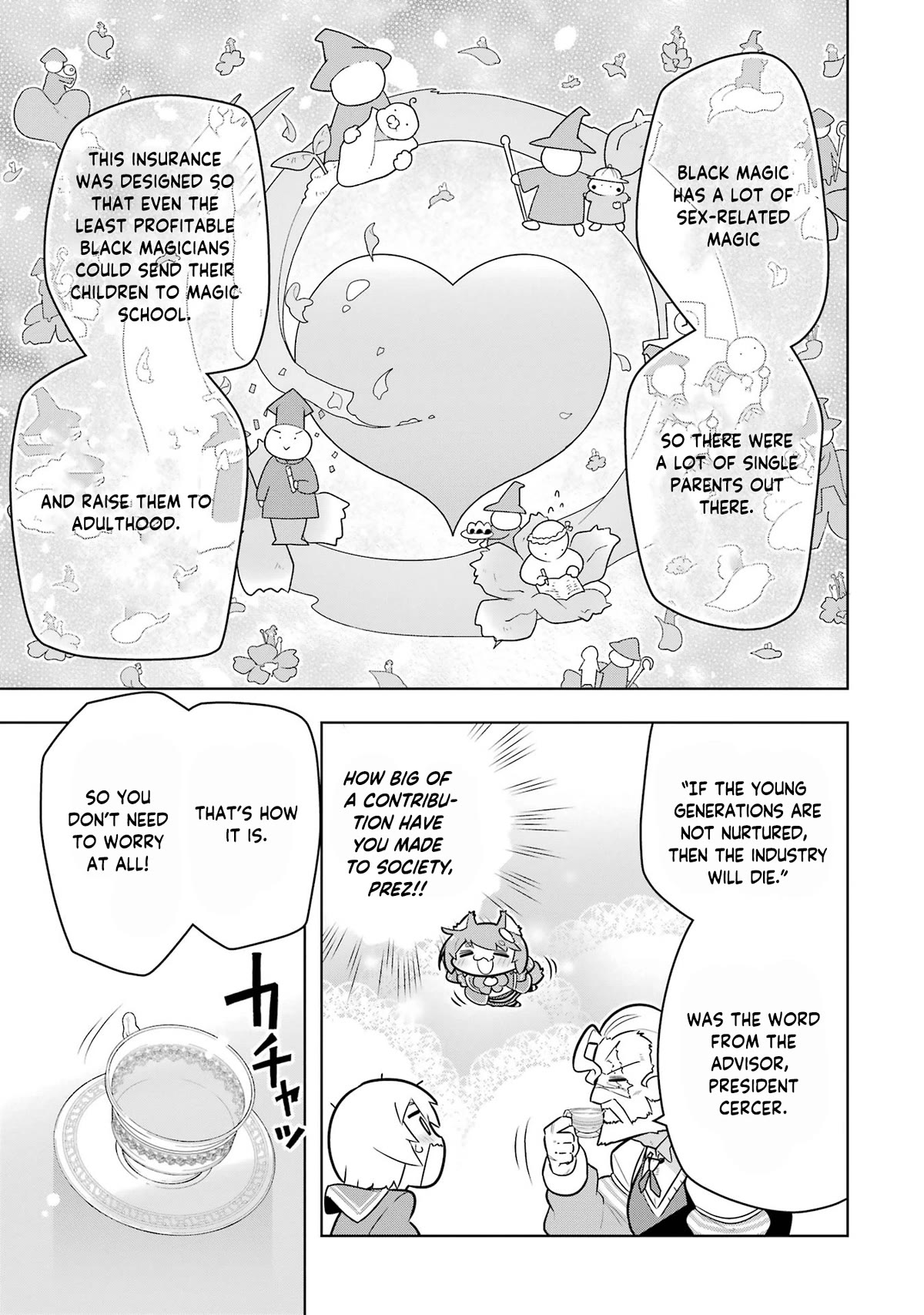 Though Young People Recoil From Entering the Black Magic Industry, I Found Its Treatment of Employees Quite Good When I Entered It, and the President and Familiar Are Cute Too So Everything Is Awesome! Chapter 41 page 33 - Chapter 41: Elanor's New Job