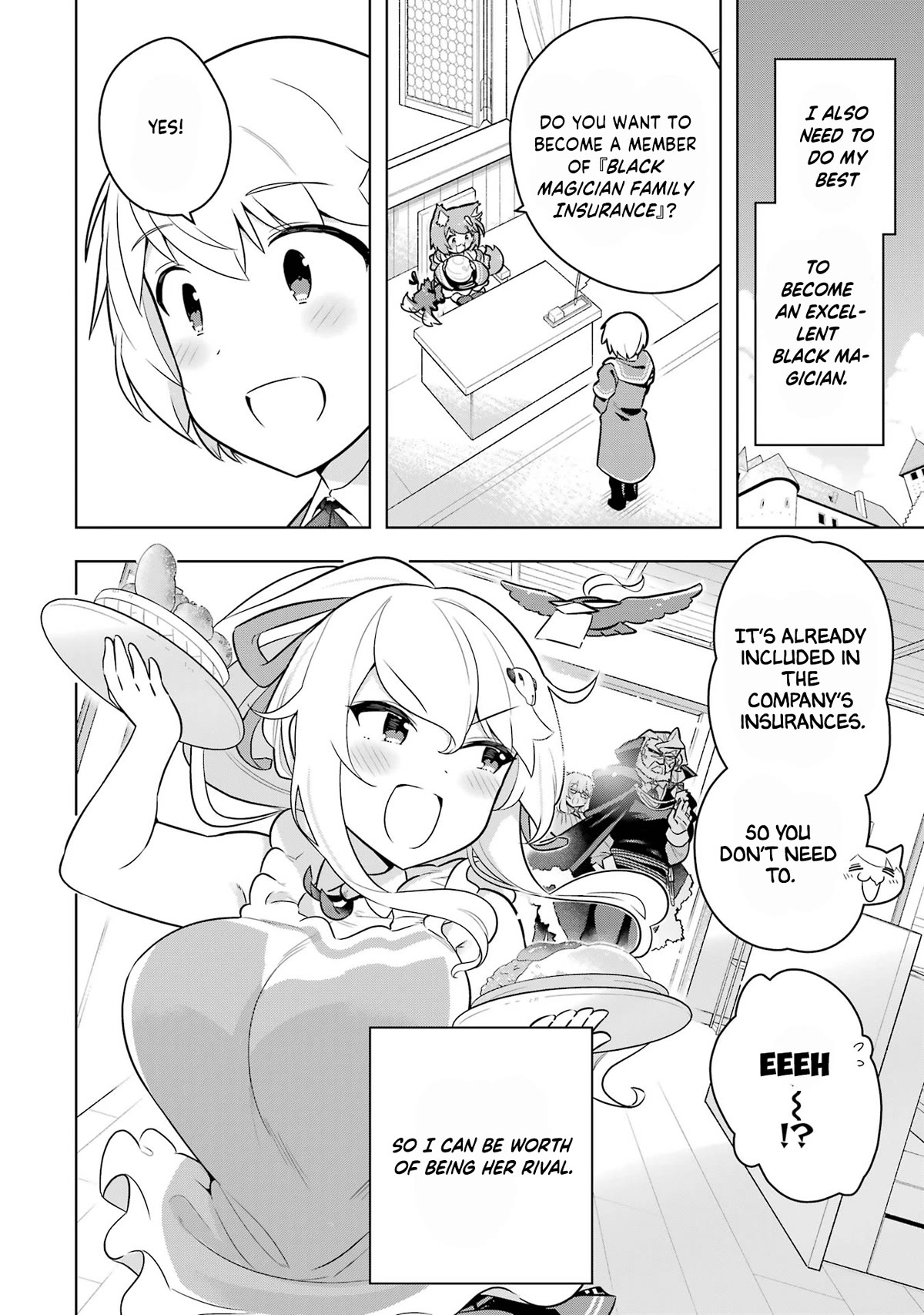 Though Young People Recoil From Entering the Black Magic Industry, I Found Its Treatment of Employees Quite Good When I Entered It, and the President and Familiar Are Cute Too So Everything Is Awesome! Chapter 41 page 44 - Chapter 41: Elanor's New Job