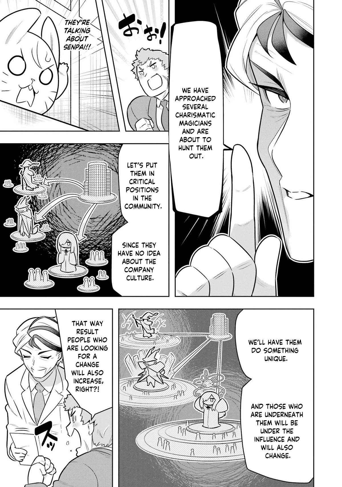 Though Young People Recoil From Entering the Black Magic Industry, I Found Its Treatment of Employees Quite Good When I Entered It, and the President and Familiar Are Cute Too So Everything Is Awesome! Chapter 42 page 26 - Chapter 42: Senpai Gets Headhunted?!