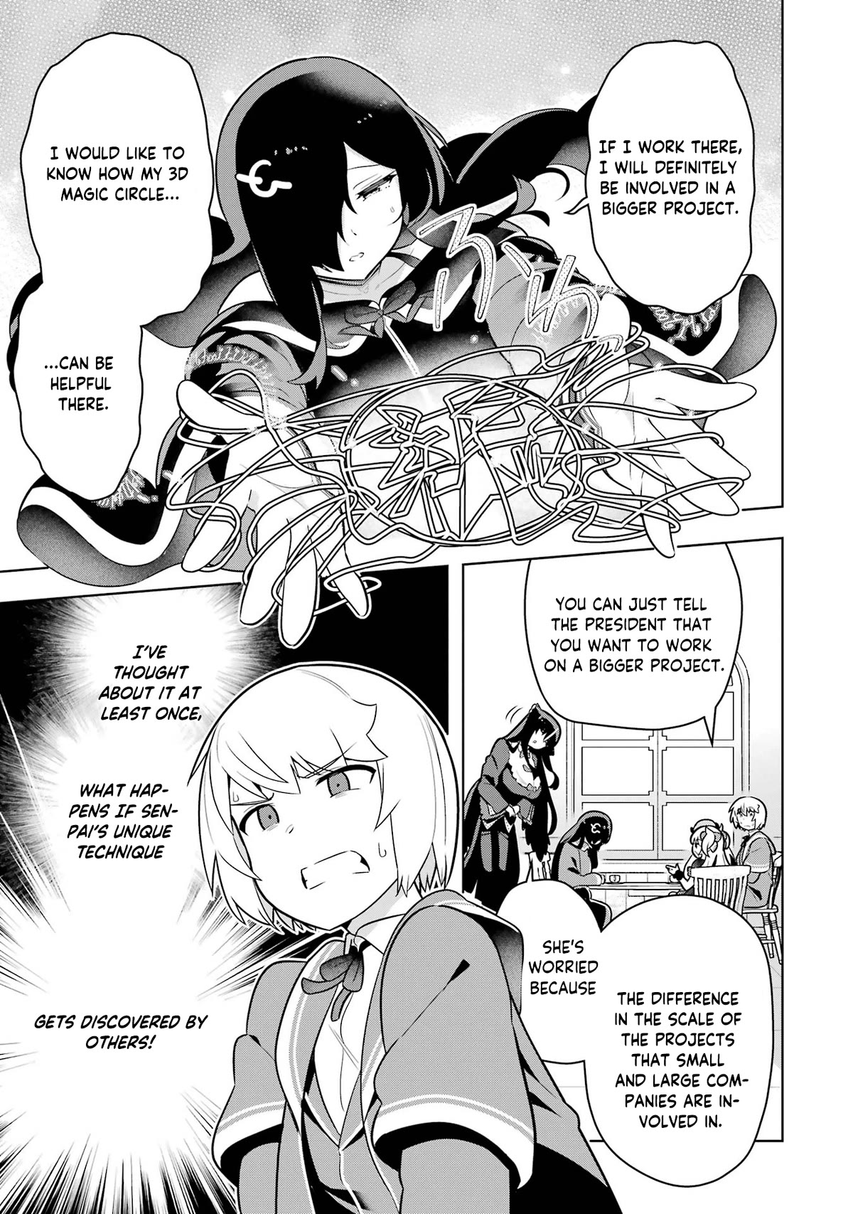 Though Young People Recoil From Entering the Black Magic Industry, I Found Its Treatment of Employees Quite Good When I Entered It, and the President and Familiar Are Cute Too So Everything Is Awesome! Chapter 42 page 8 - Chapter 42: Senpai Gets Headhunted?!