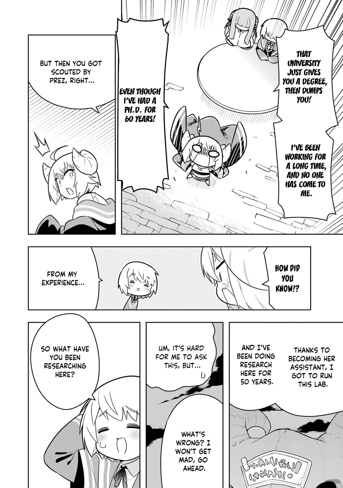 Though Young People Recoil From Entering the Black Magic Industry, I Found Its Treatment of Employees Quite Good When I Entered It, and the President and Familiar Are Cute Too So Everything Is Awesome! Chapter 43 page 15 - Chapter 43: The Company's Eccentric Researcher