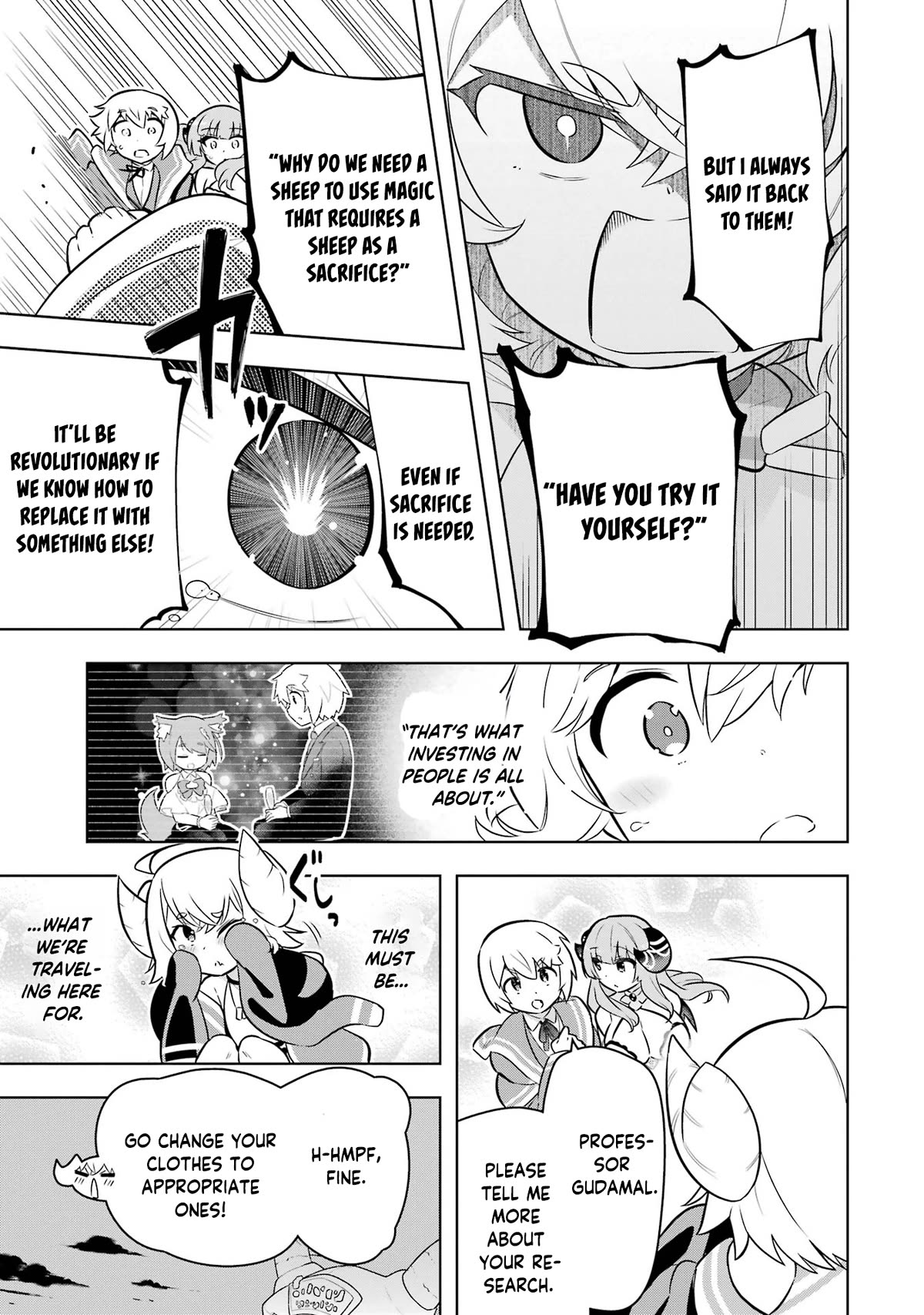 Though Young People Recoil From Entering the Black Magic Industry, I Found Its Treatment of Employees Quite Good When I Entered It, and the President and Familiar Are Cute Too So Everything Is Awesome! Chapter 43 page 24 - Chapter 43: The Company's Eccentric Researcher
