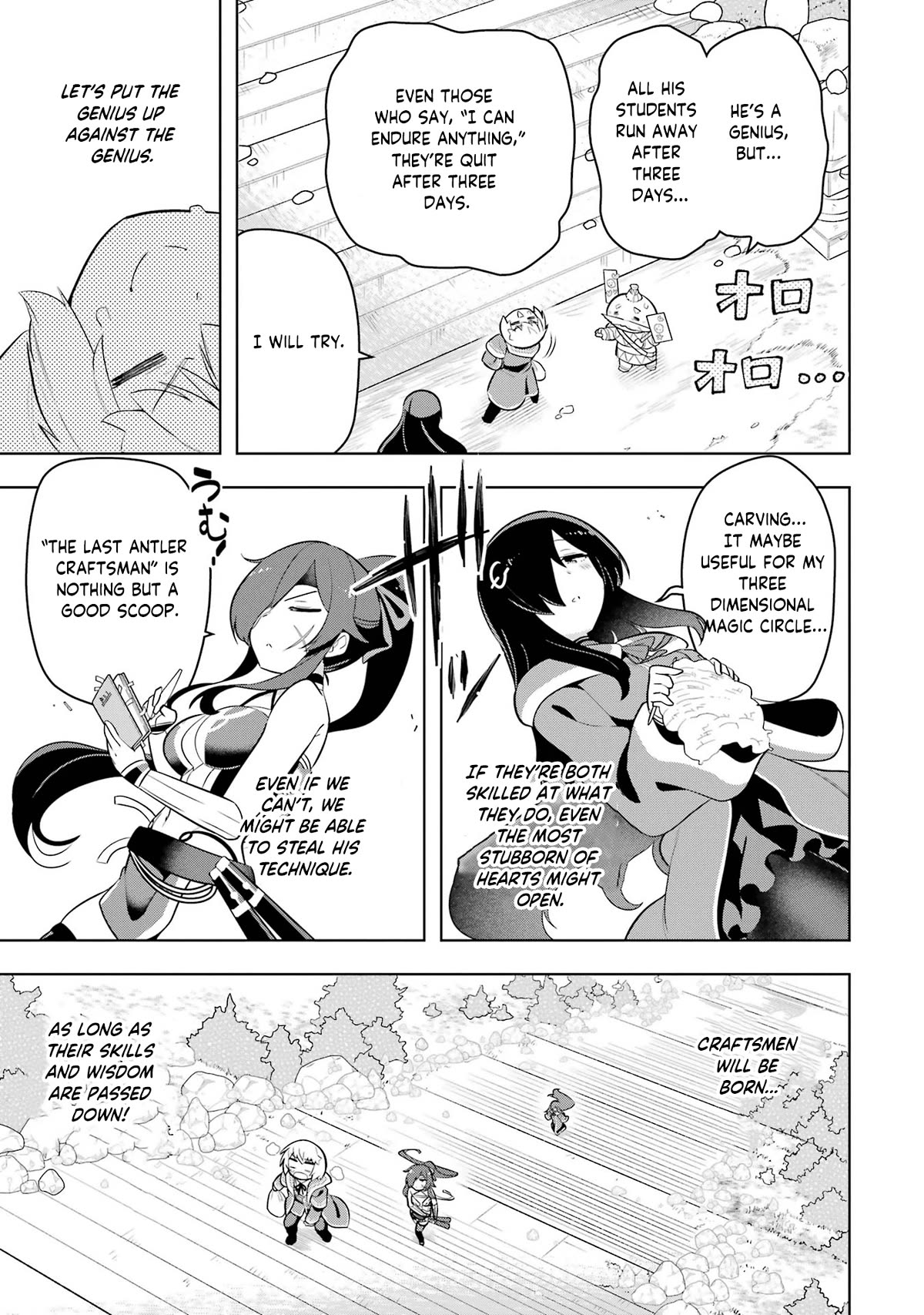 Though Young People Recoil From Entering the Black Magic Industry, I Found Its Treatment of Employees Quite Good When I Entered It, and the President and Familiar Are Cute Too So Everything Is Awesome! Chapter 44 page 10 - Chapter 44: Deer Outbreaks and Traditional Handicrafts