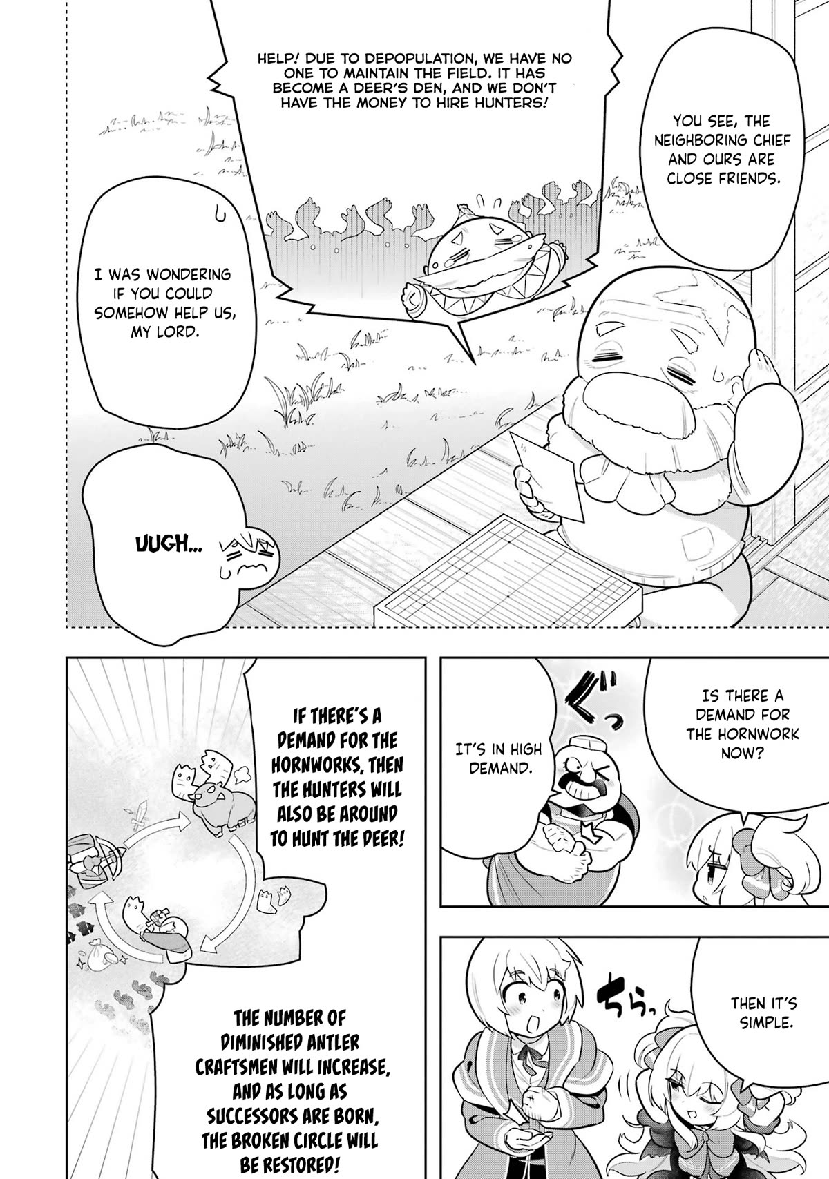 Though Young People Recoil From Entering the Black Magic Industry, I Found Its Treatment of Employees Quite Good When I Entered It, and the President and Familiar Are Cute Too So Everything Is Awesome! Chapter 44 page 7 - Chapter 44: Deer Outbreaks and Traditional Handicrafts