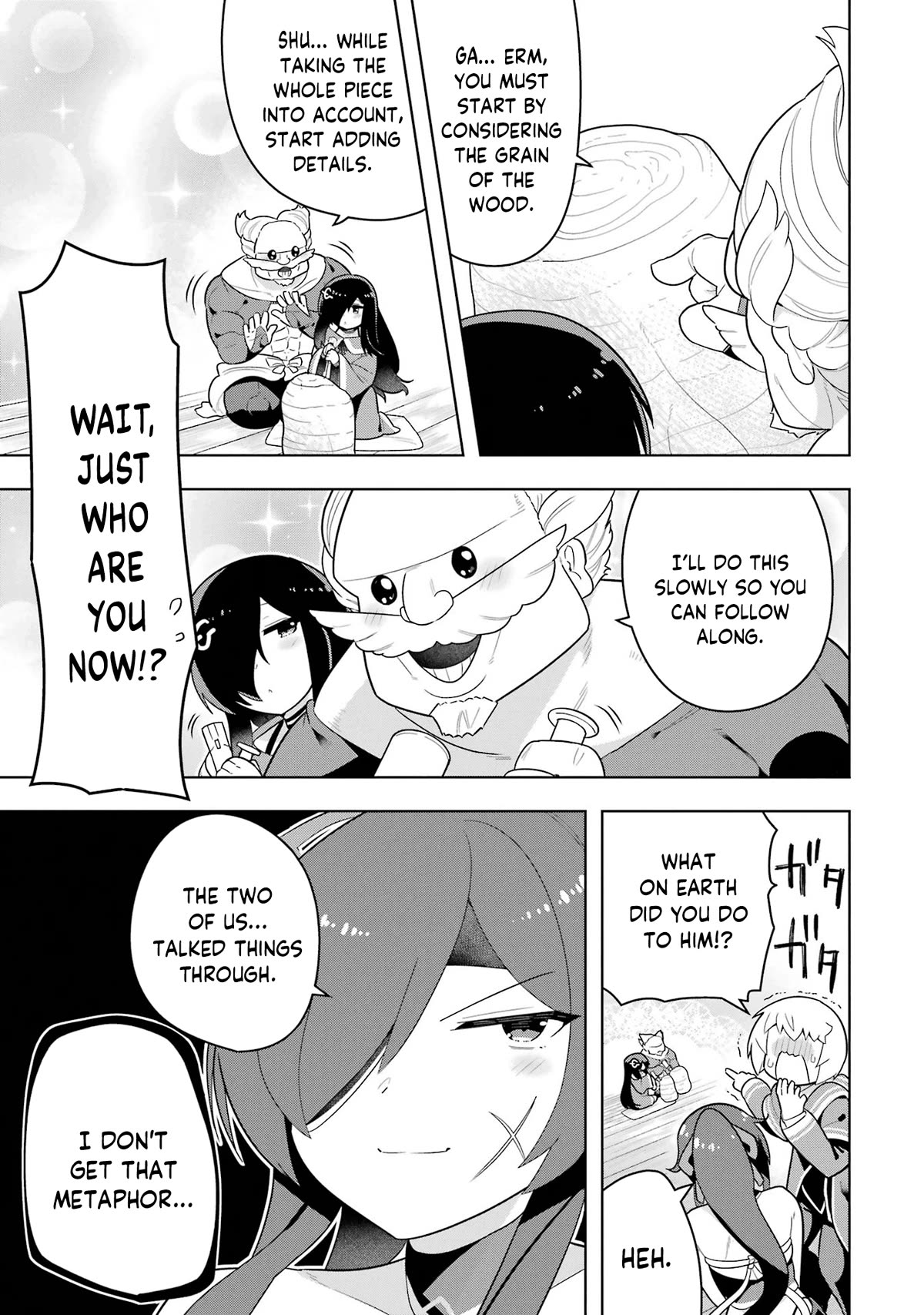 Though Young People Recoil From Entering the Black Magic Industry, I Found Its Treatment of Employees Quite Good When I Entered It, and the President and Familiar Are Cute Too So Everything Is Awesome! Chapter 45 page 4 - Chapter 45: The Two Artisans