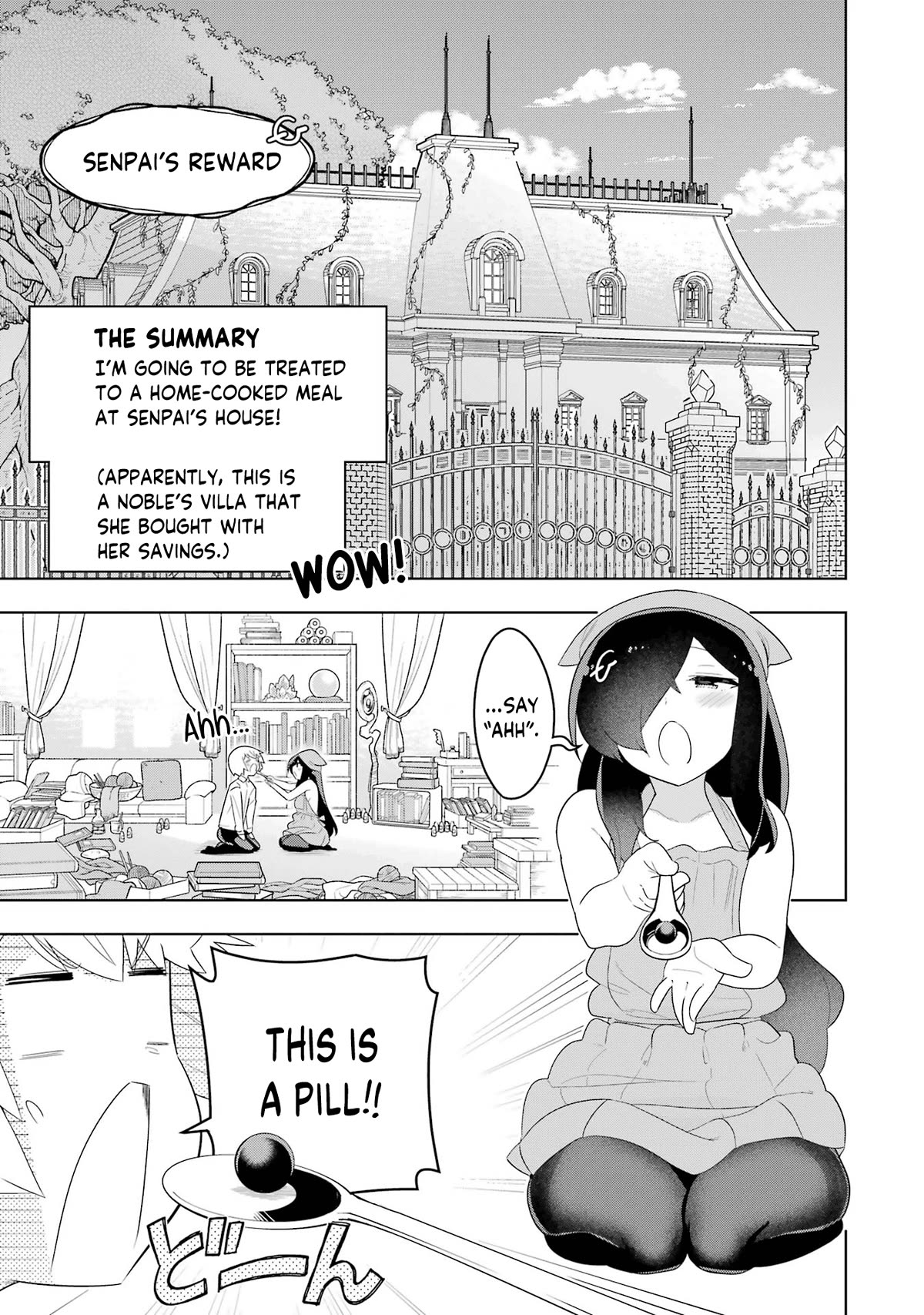 Though Young People Recoil From Entering the Black Magic Industry, I Found Its Treatment of Employees Quite Good When I Entered It, and the President and Familiar Are Cute Too So Everything Is Awesome! Chapter 46.5 page 2 - Chapter 46.5: Senpai's Reward