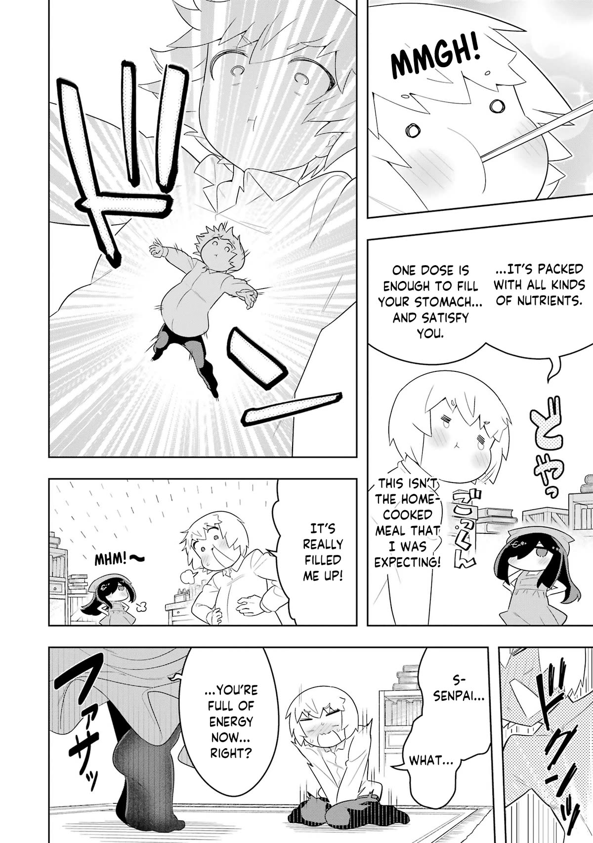 Though Young People Recoil From Entering the Black Magic Industry, I Found Its Treatment of Employees Quite Good When I Entered It, and the President and Familiar Are Cute Too So Everything Is Awesome! Chapter 46.5 page 3 - Chapter 46.5: Senpai's Reward