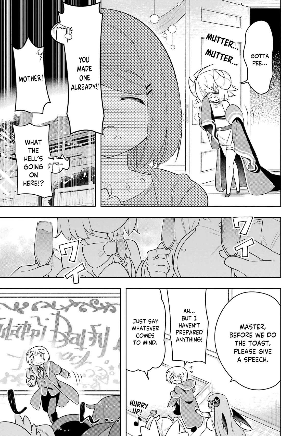 Though Young People Recoil From Entering the Black Magic Industry, I Found Its Treatment of Employees Quite Good When I Entered It, and the President and Familiar Are Cute Too So Everything Is Awesome! Chapter 46 page 11 - Chapter 46: Franz's Coming of Age Ceremony