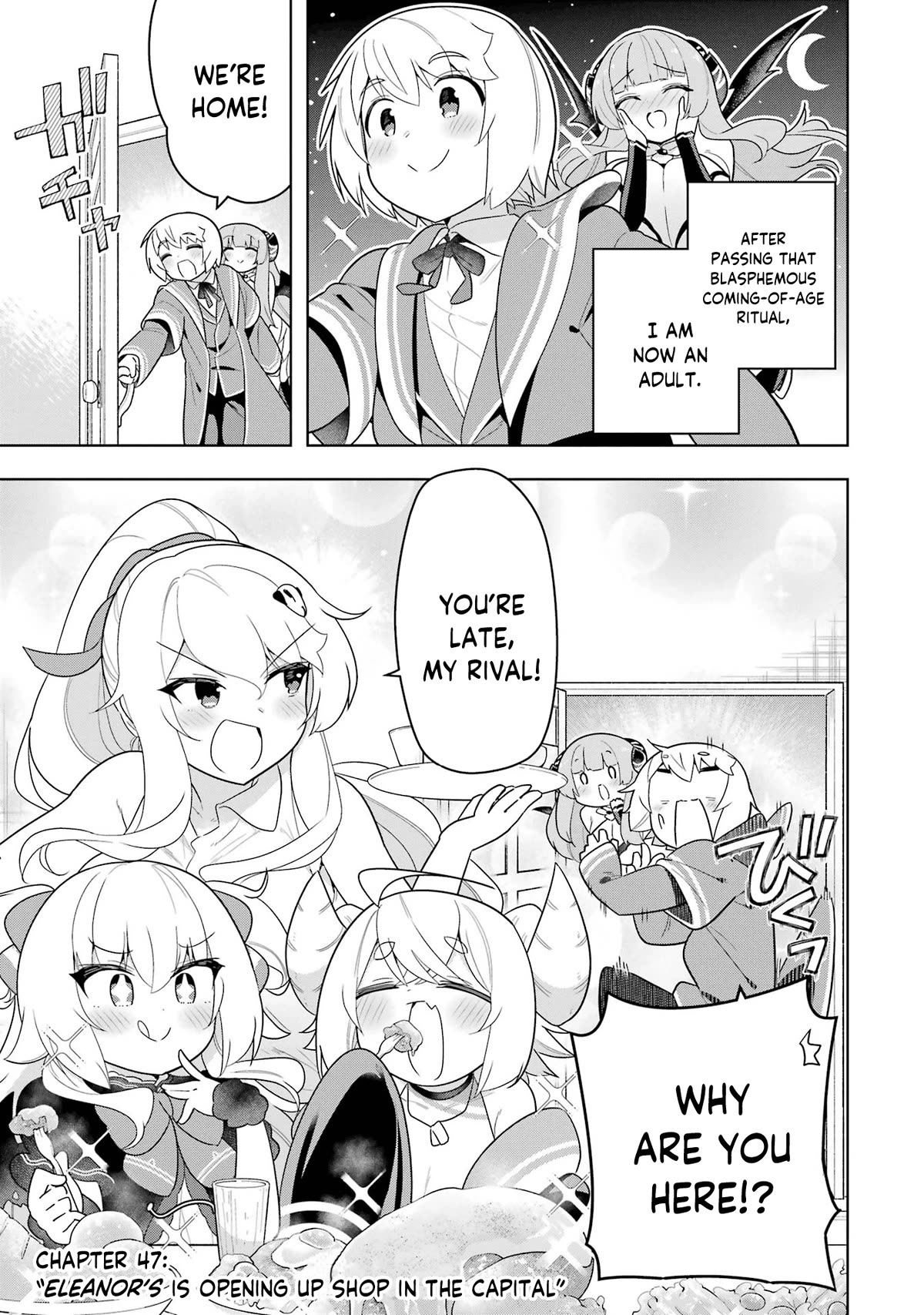 Though Young People Recoil From Entering the Black Magic Industry, I Found Its Treatment of Employees Quite Good When I Entered It, and the President and Familiar Are Cute Too So Everything Is Awesome! Chapter 47 page 4 - Chapter 47: Eleanor's is Opening Up Shop in the Capital
