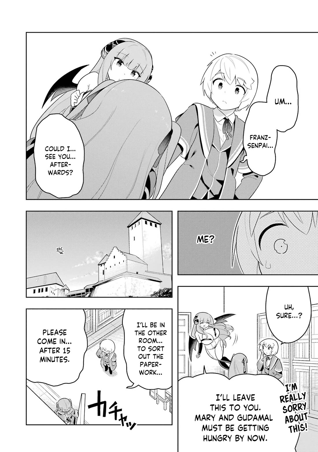 Though Young People Recoil From Entering the Black Magic Industry, I Found Its Treatment of Employees Quite Good When I Entered It, and the President and Familiar Are Cute Too So Everything Is Awesome! Chapter 48 page 14 - Chapter 48: Overcoming Weird Ettiquette