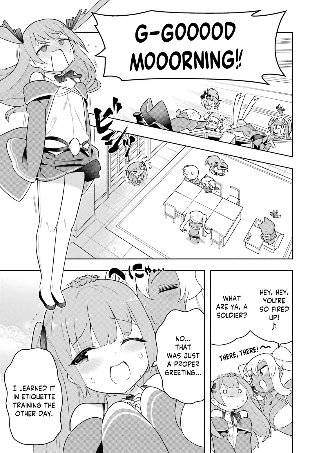 Though Young People Recoil From Entering the Black Magic Industry, I Found Its Treatment of Employees Quite Good When I Entered It, and the President and Familiar Are Cute Too So Everything Is Awesome! Chapter 48 page 3 - Chapter 48: Overcoming Weird Ettiquette