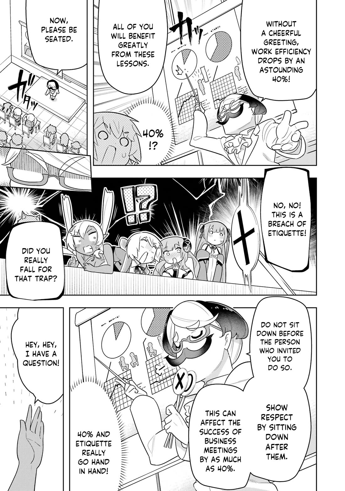 Though Young People Recoil From Entering the Black Magic Industry, I Found Its Treatment of Employees Quite Good When I Entered It, and the President and Familiar Are Cute Too So Everything Is Awesome! Chapter 48 page 7 - Chapter 48: Overcoming Weird Ettiquette