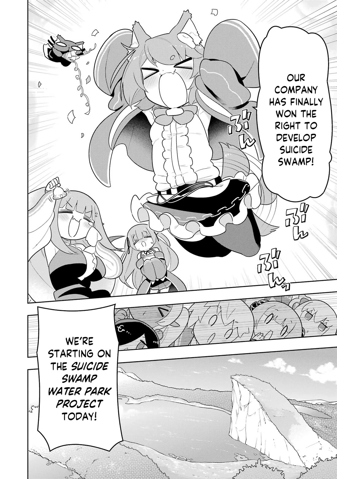 Though Young People Recoil From Entering the Black Magic Industry, I Found Its Treatment of Employees Quite Good When I Entered It, and the President and Familiar Are Cute Too So Everything Is Awesome! Chapter 49 page 2 - Chapter 49: The Suicide Swamp Water Park Project