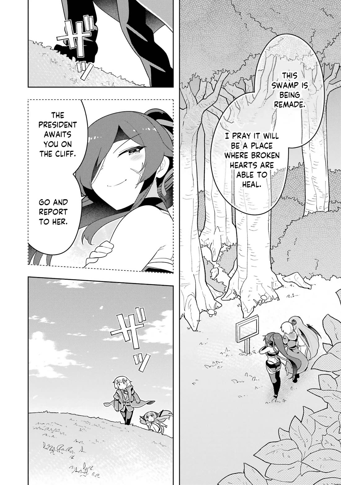 Though Young People Recoil From Entering the Black Magic Industry, I Found Its Treatment of Employees Quite Good When I Entered It, and the President and Familiar Are Cute Too So Everything Is Awesome! Chapter 49 page 24 - Chapter 49: The Suicide Swamp Water Park Project