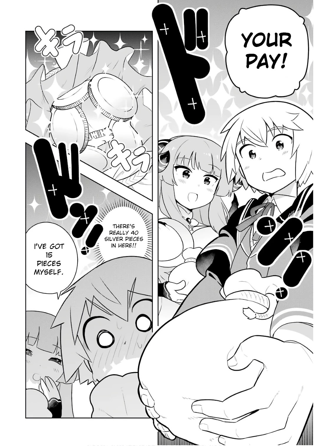 Though Young People Recoil From Entering the Black Magic Industry, I Found Its Treatment of Employees Quite Good When I Entered It, and the President and Familiar Are Cute Too So Everything Is Awesome! Chapter 5 page 18 - Chapter 5: Necro Grant has Great Pay and the President, Familiar and Senpai are all Cute. It's the Best.