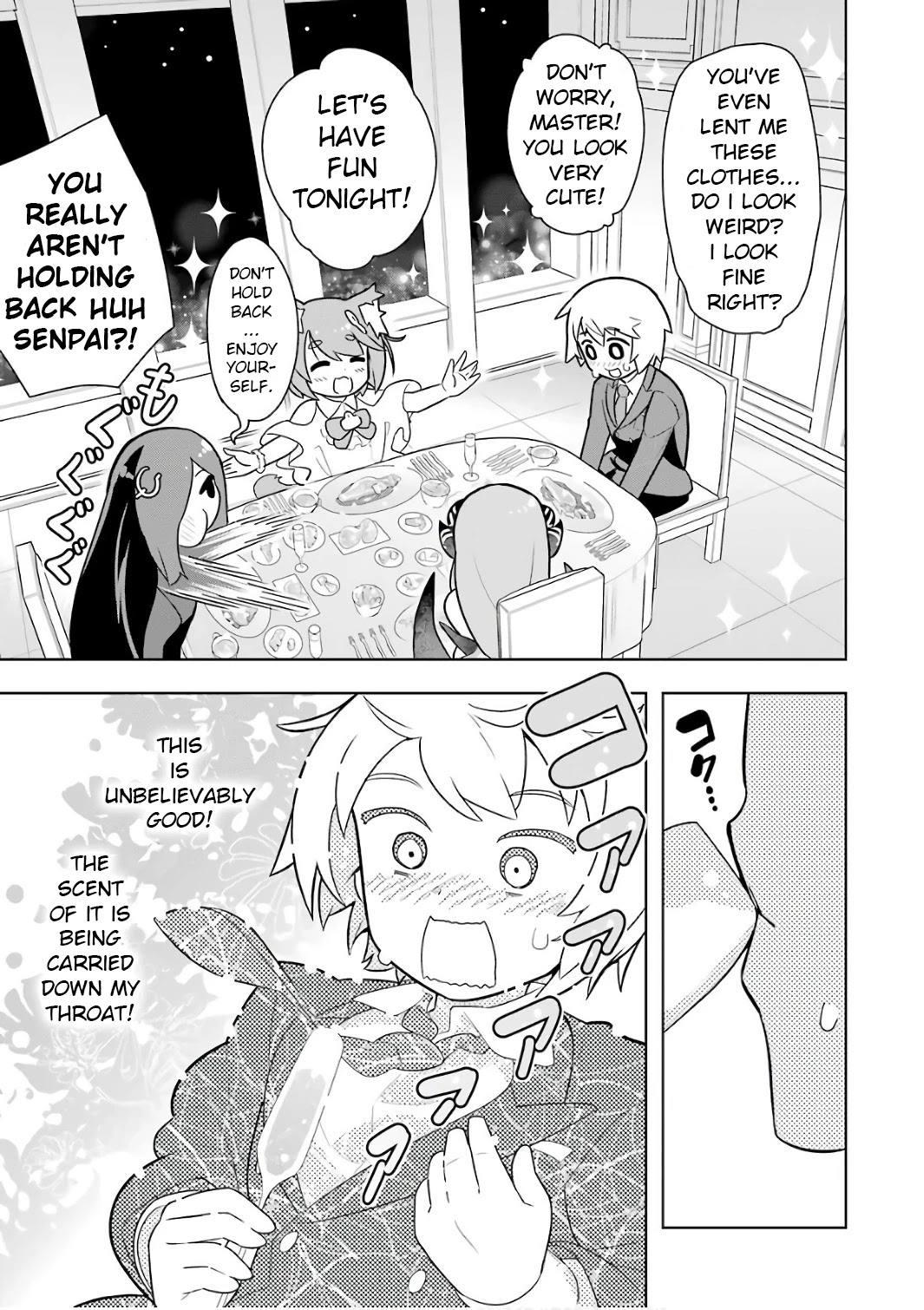 Though Young People Recoil From Entering the Black Magic Industry, I Found Its Treatment of Employees Quite Good When I Entered It, and the President and Familiar Are Cute Too So Everything Is Awesome! Chapter 5 page 23 - Chapter 5: Necro Grant has Great Pay and the President, Familiar and Senpai are all Cute. It's the Best.
