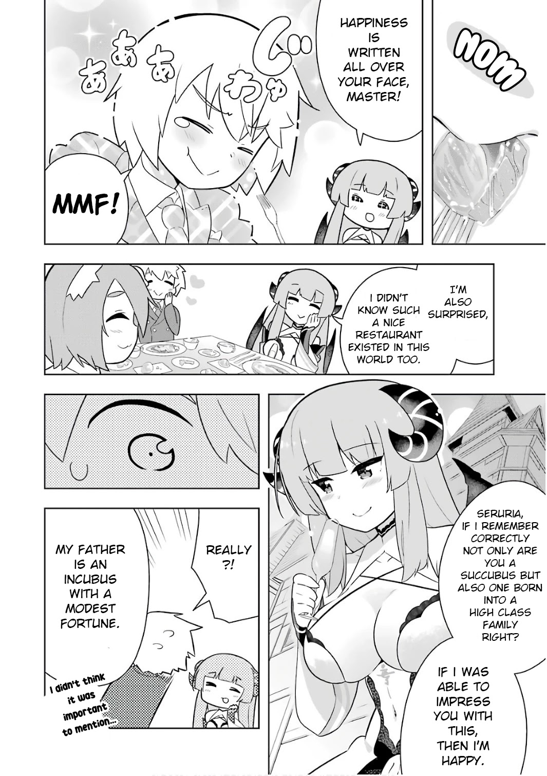 Though Young People Recoil From Entering the Black Magic Industry, I Found Its Treatment of Employees Quite Good When I Entered It, and the President and Familiar Are Cute Too So Everything Is Awesome! Chapter 5 page 24 - Chapter 5: Necro Grant has Great Pay and the President, Familiar and Senpai are all Cute. It's the Best.