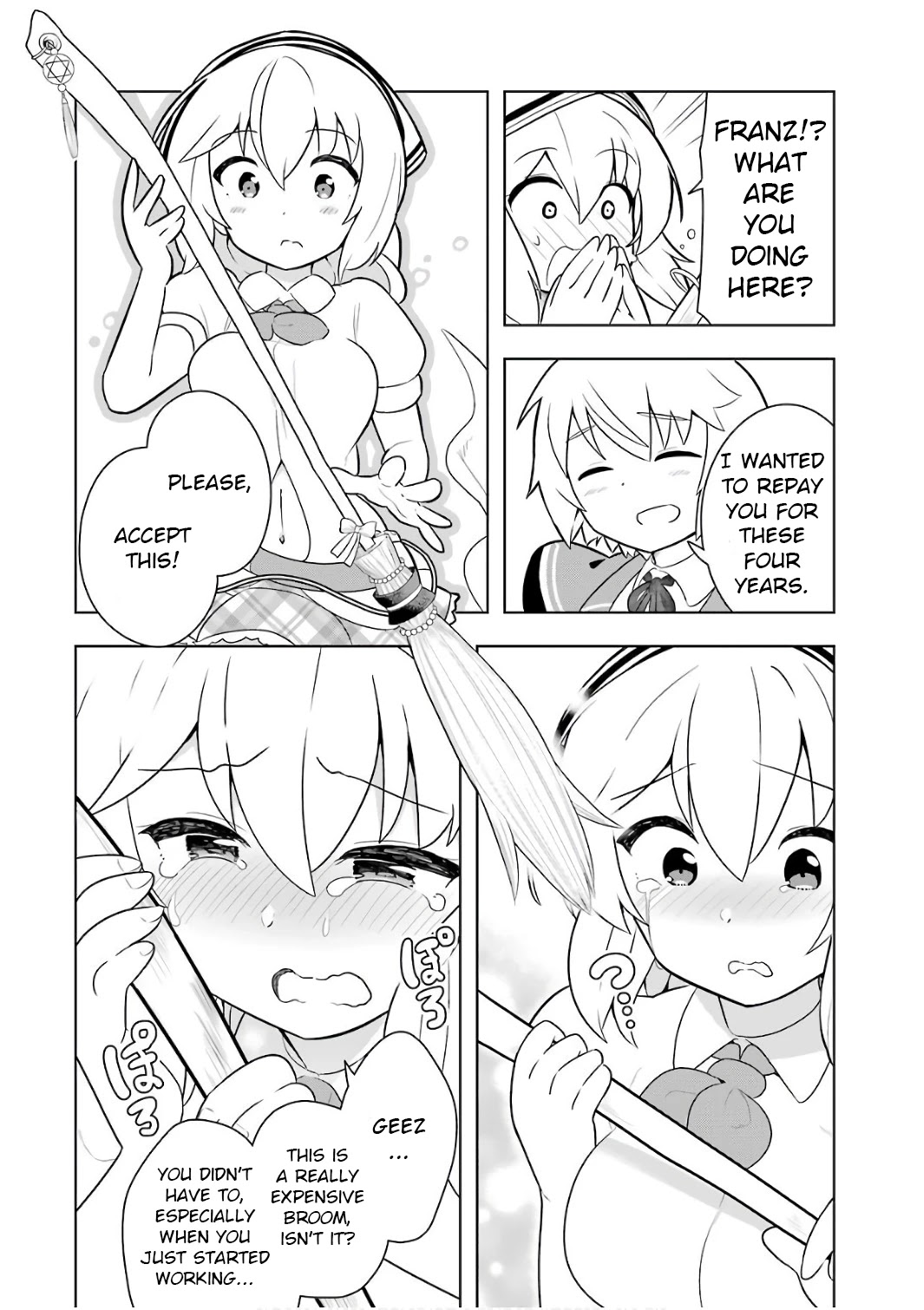 Though Young People Recoil From Entering the Black Magic Industry, I Found Its Treatment of Employees Quite Good When I Entered It, and the President and Familiar Are Cute Too So Everything Is Awesome! Chapter 5 page 40 - Chapter 5: Necro Grant has Great Pay and the President, Familiar and Senpai are all Cute. It's the Best.